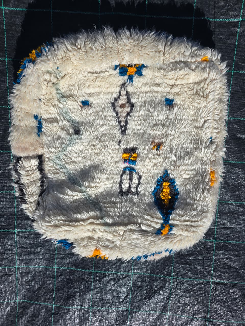 Marokkolainen Rahi, värikkäs berberi rahi - 60 x 60 cm - n°136