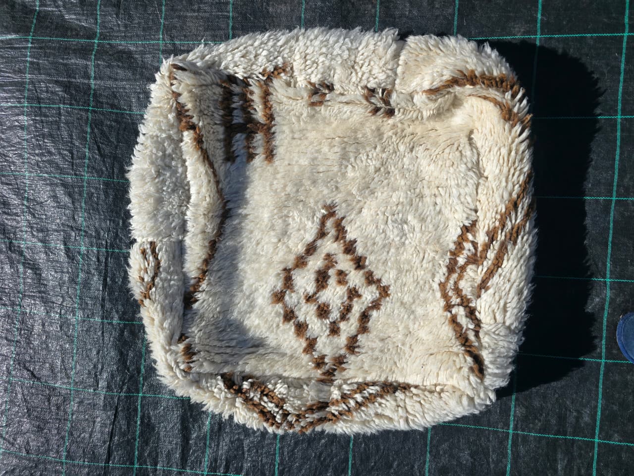 Pouf Marocain, pouf berbère coloré - 60 x 60 cm - n°92