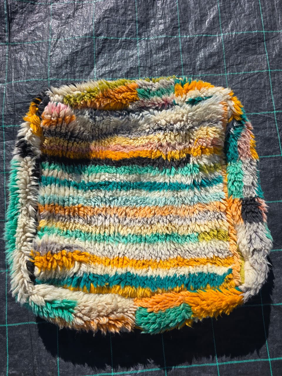 Luonnos - Marokkolainen Puff, värikkäät berberipuffit - 60 x 60 cm - n°137