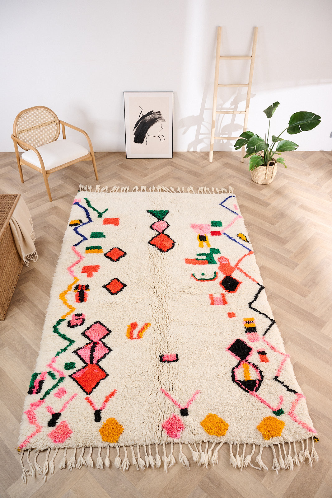 Tapis berbère coloré 170 x 287 cm - n°1516