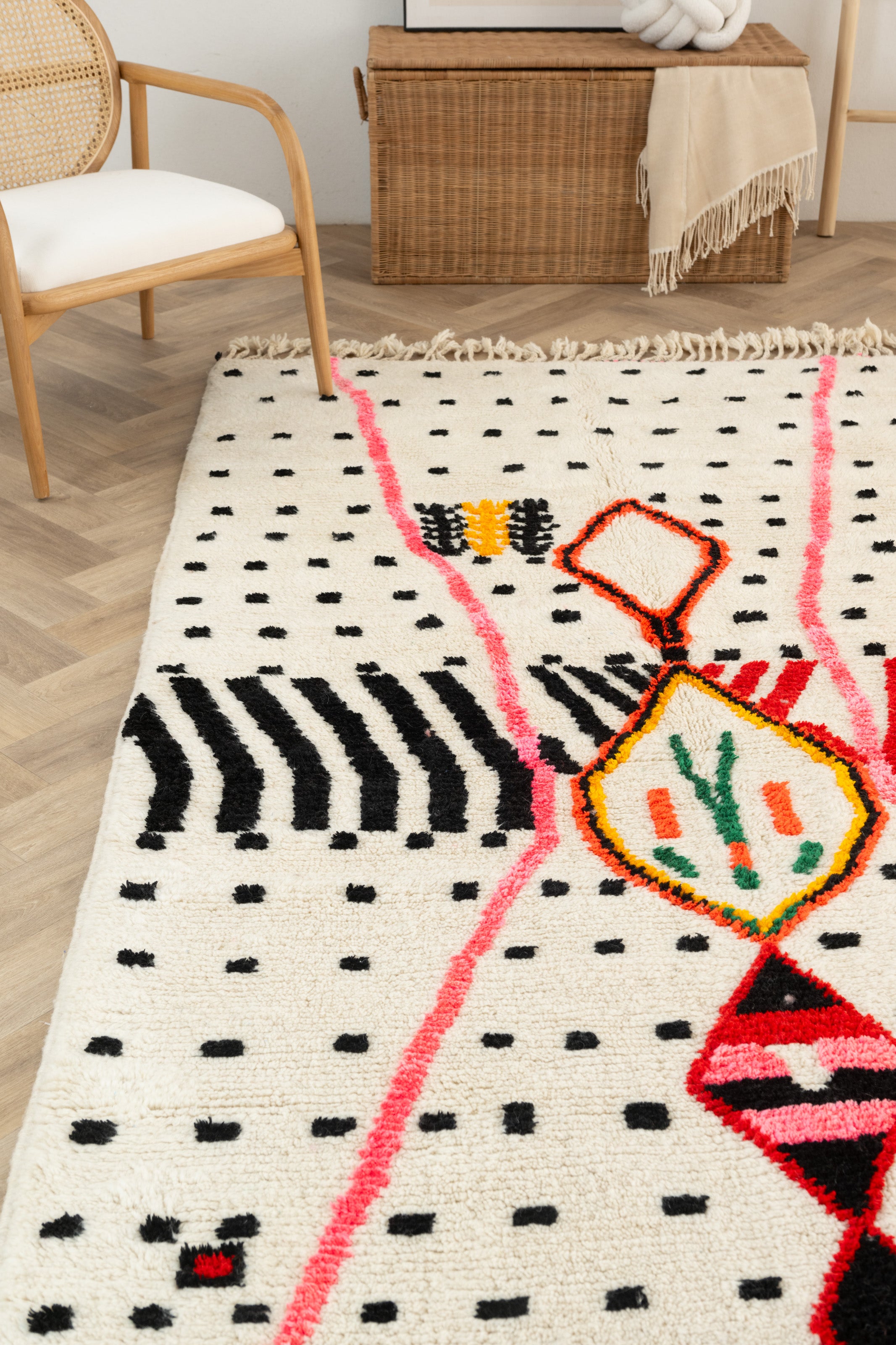 Colorful Berber rug 151 x 267 cm - n°1576