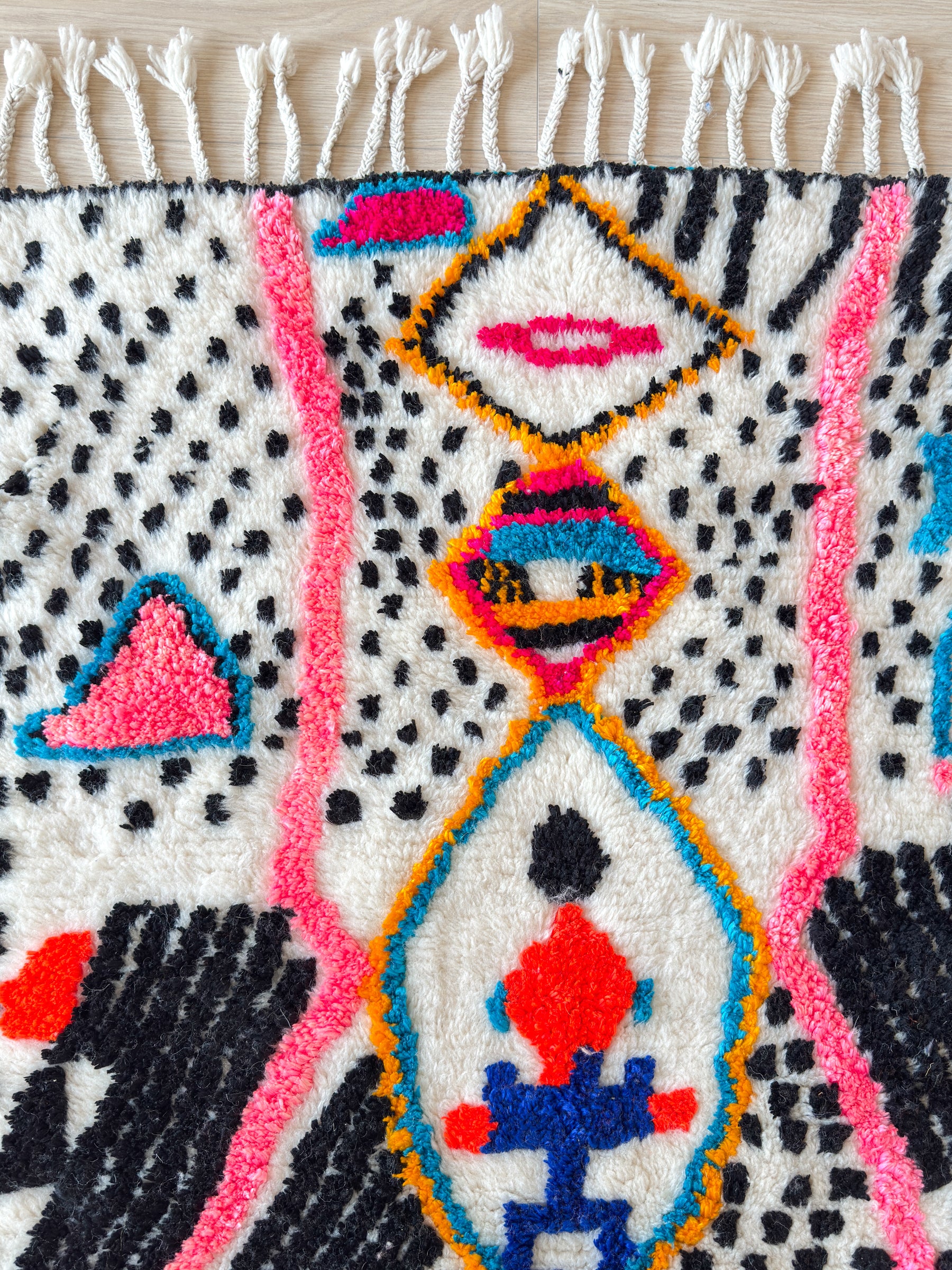 Colorful Berber rug 125 x 201 cm - No. 2526