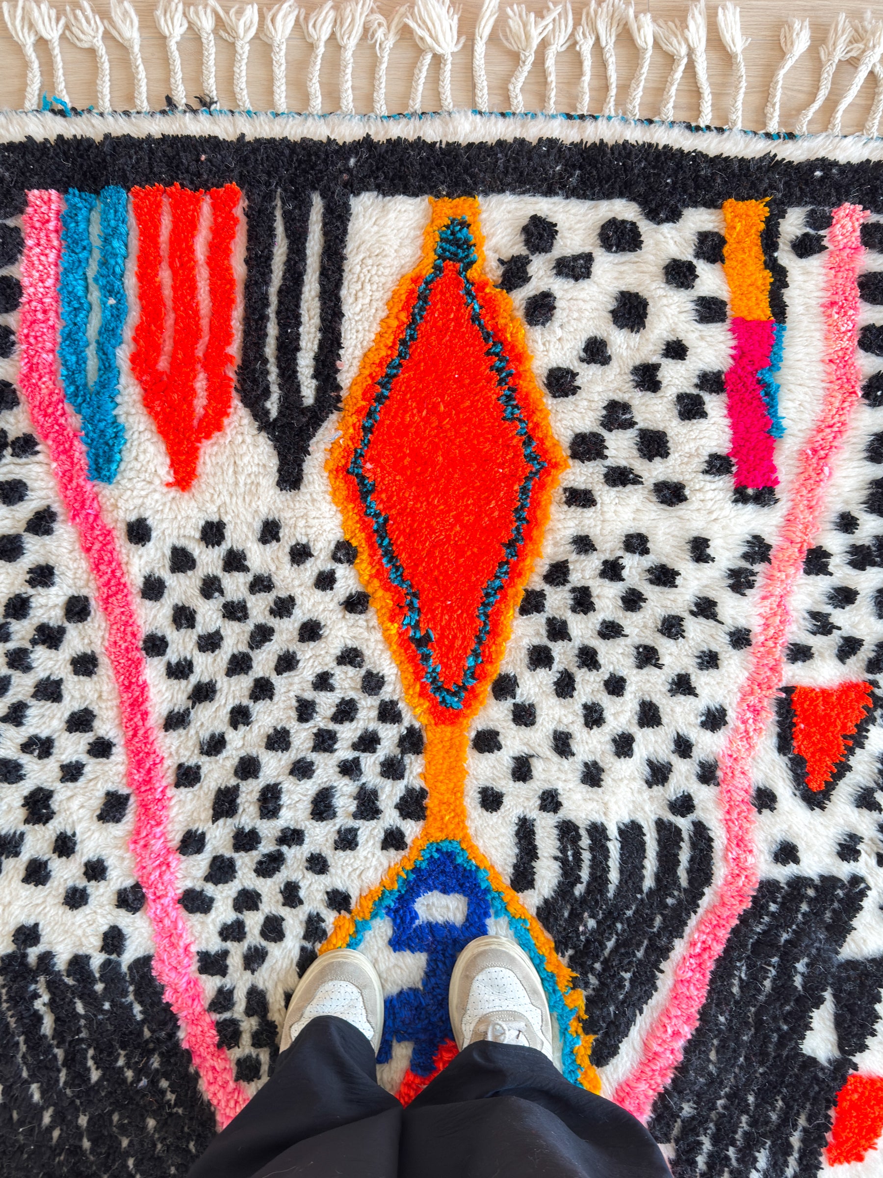 Colorful Berber rug 125 x 201 cm - No. 2526