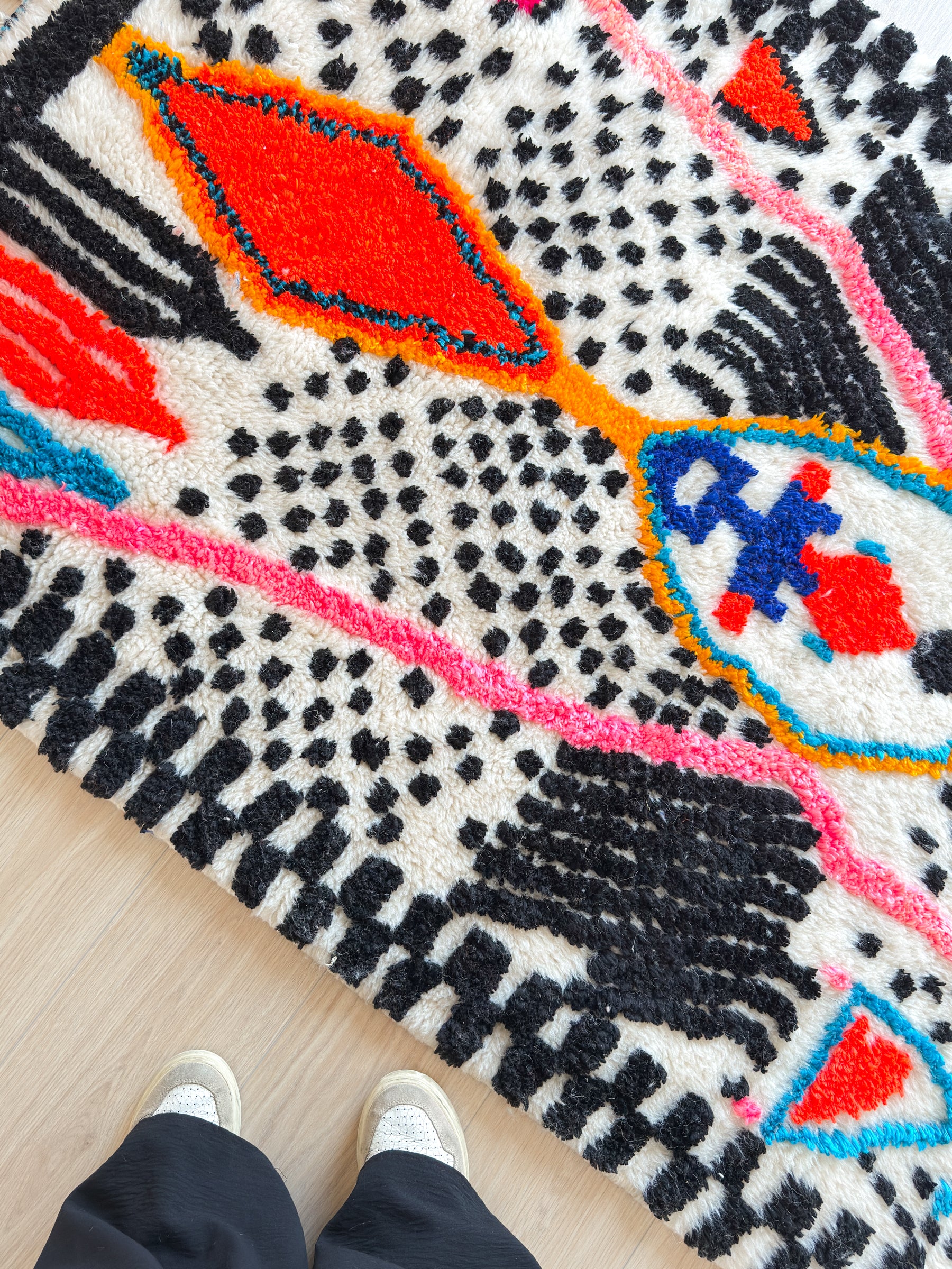 Colorful Berber rug 125 x 201 cm - No. 2526