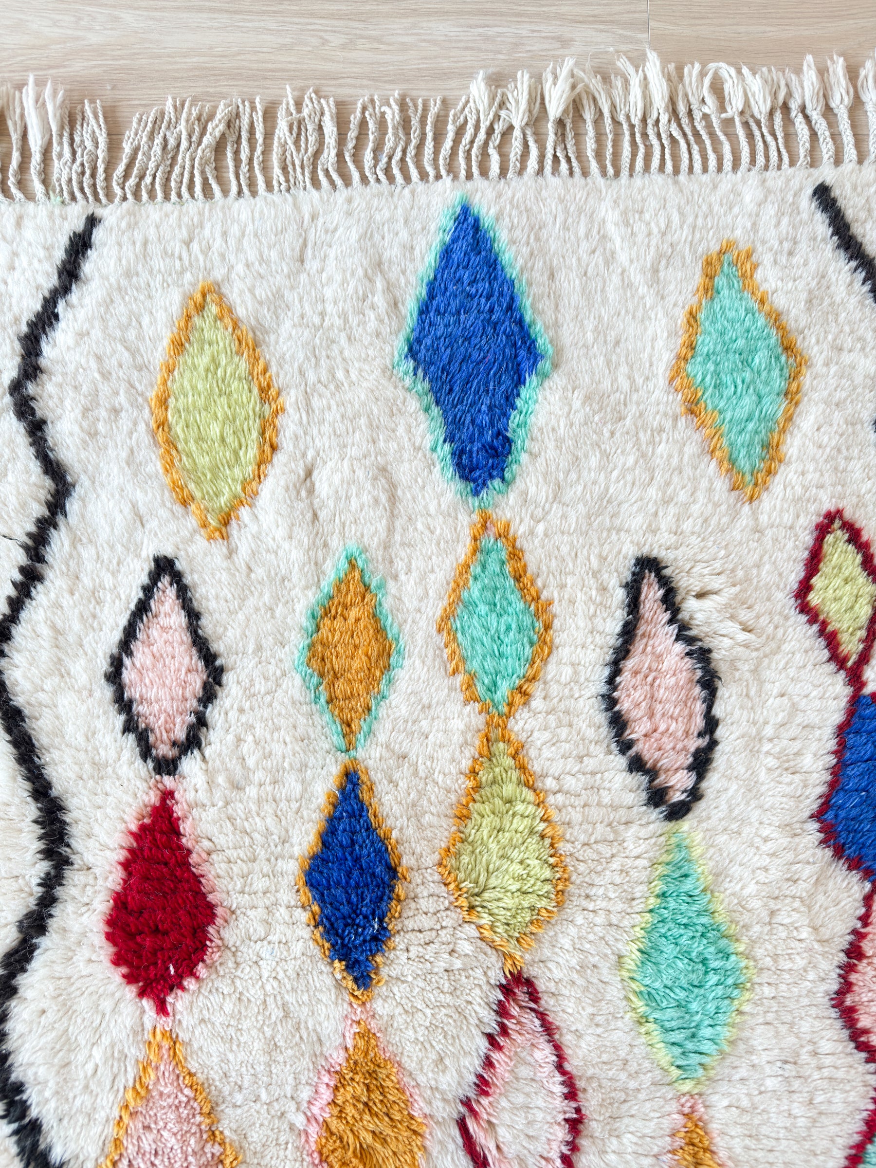 Kleurrijk Berber tapijt 112 x 167 cm - n°2531