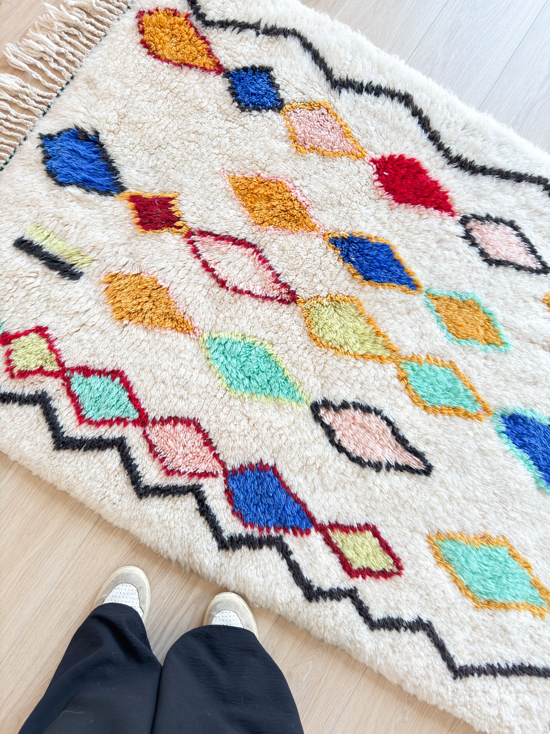 Colorful Berber rug 112 x 167 cm - No. 2531