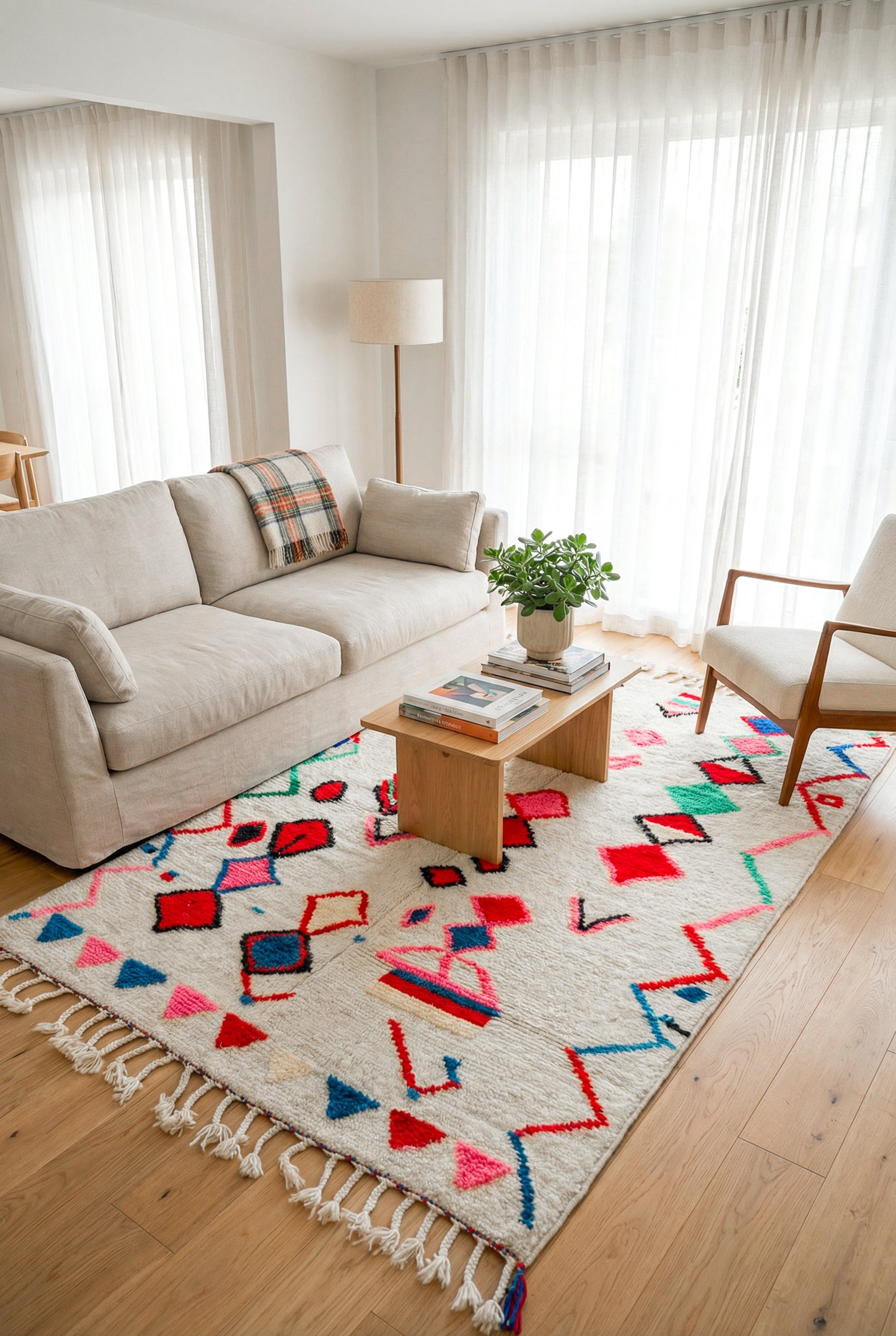 Tappeto berbero colorato 146 x 240 cm - n°1510