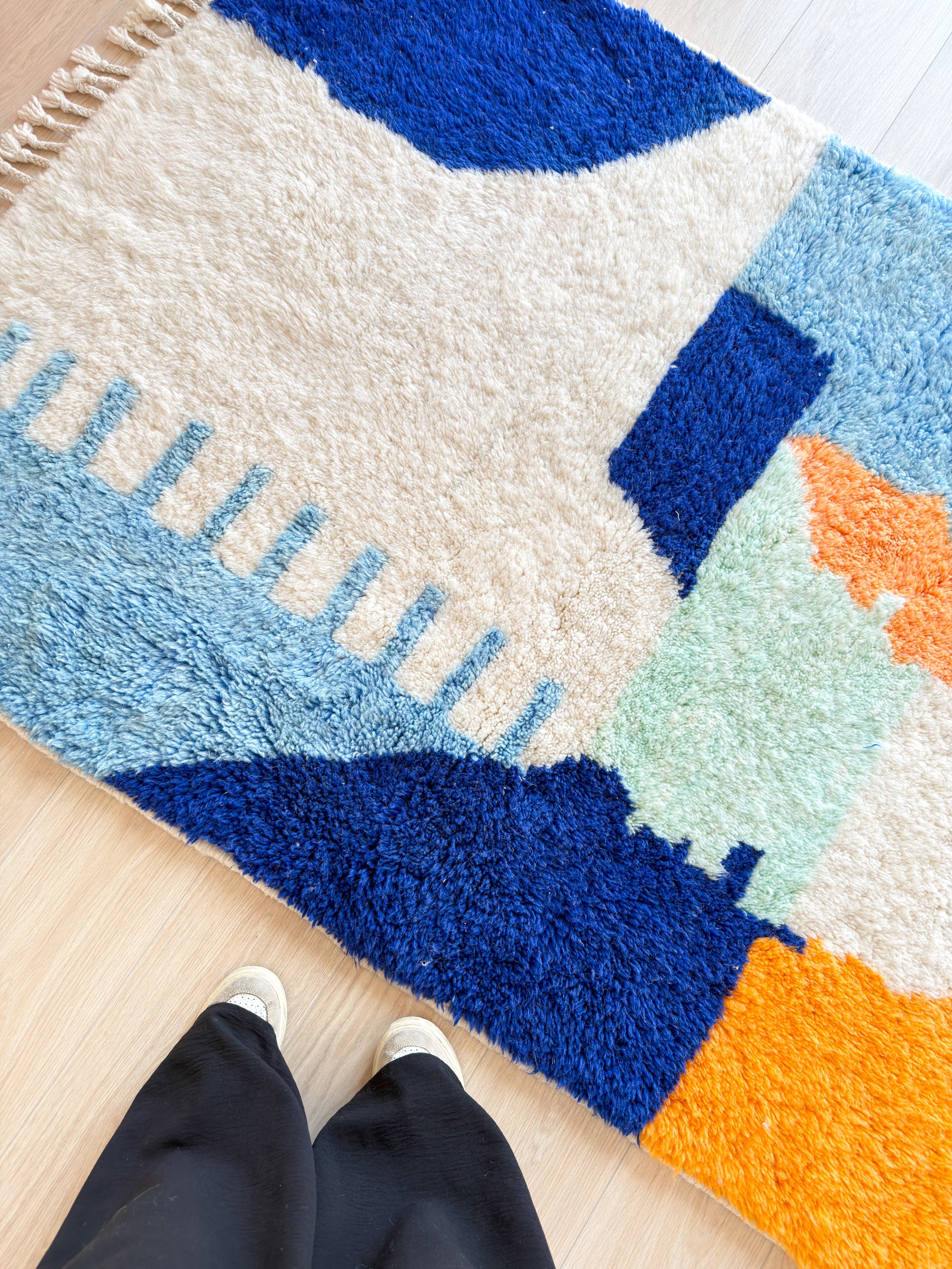 Colorful Berber rug 124 x 195 cm - No. 2523