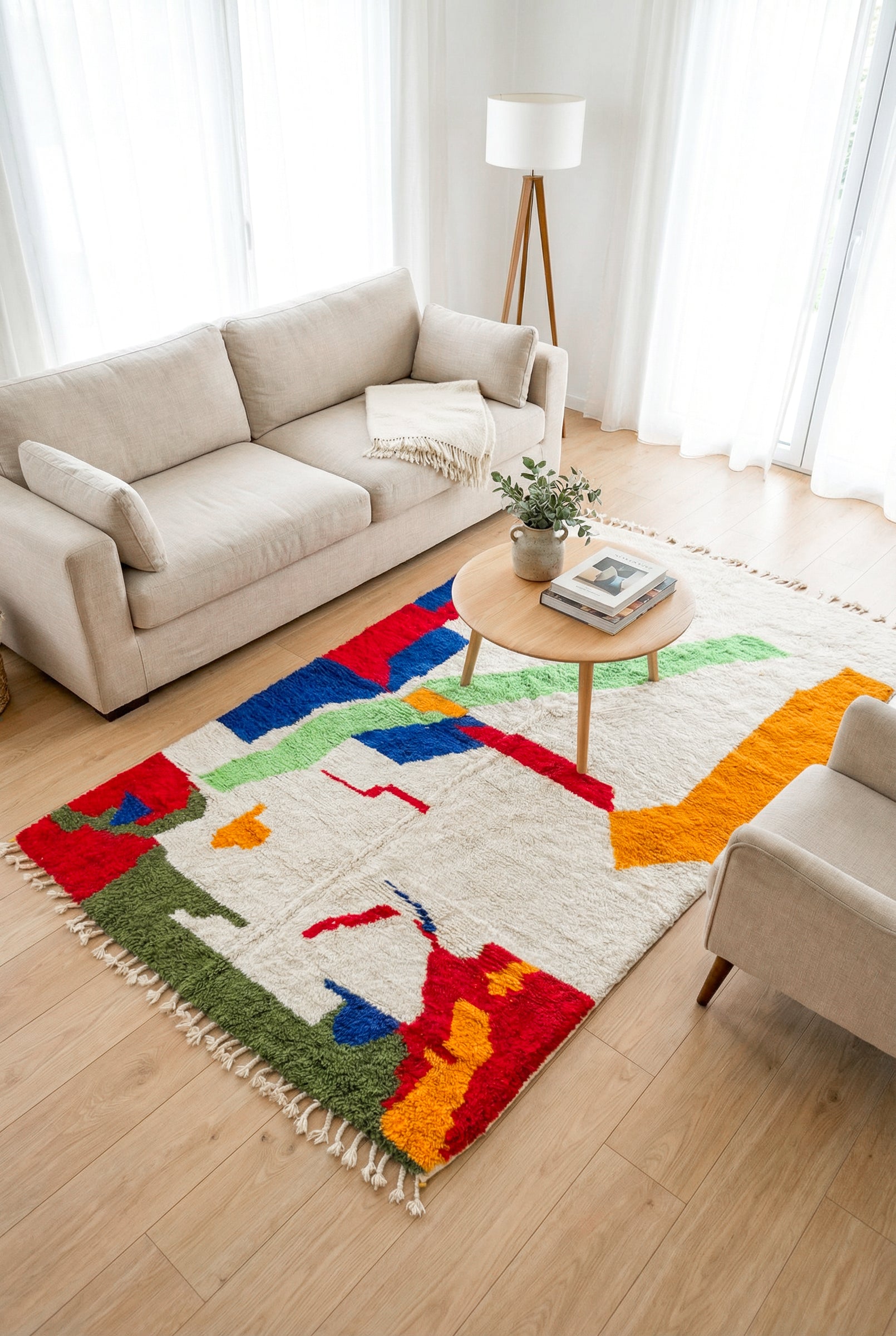 Bunter Berberteppich 153 x 274 cm – Nr. 1493