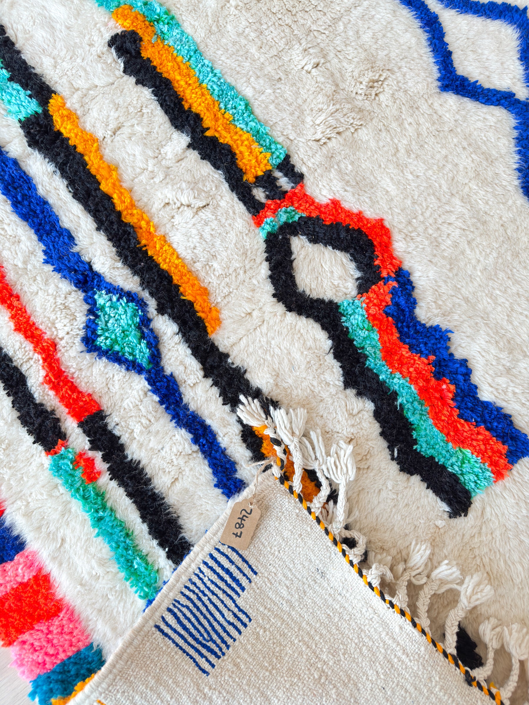 Colorful Berber rug 150 x 267 cm - No. 2487