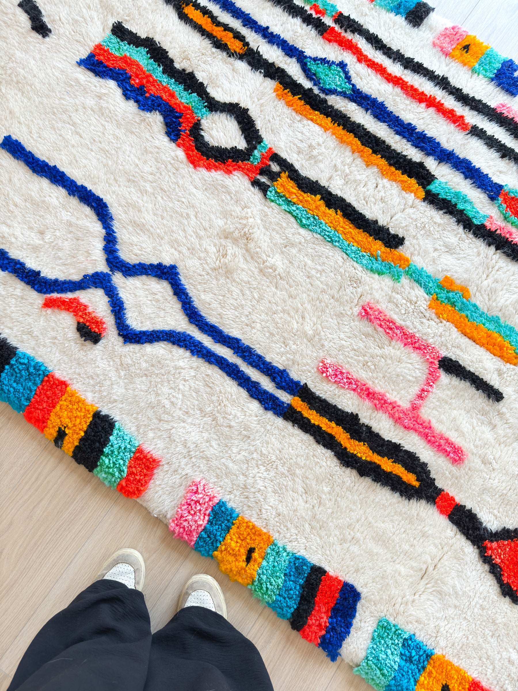 Colorful Berber rug 150 x 267 cm - No. 2487