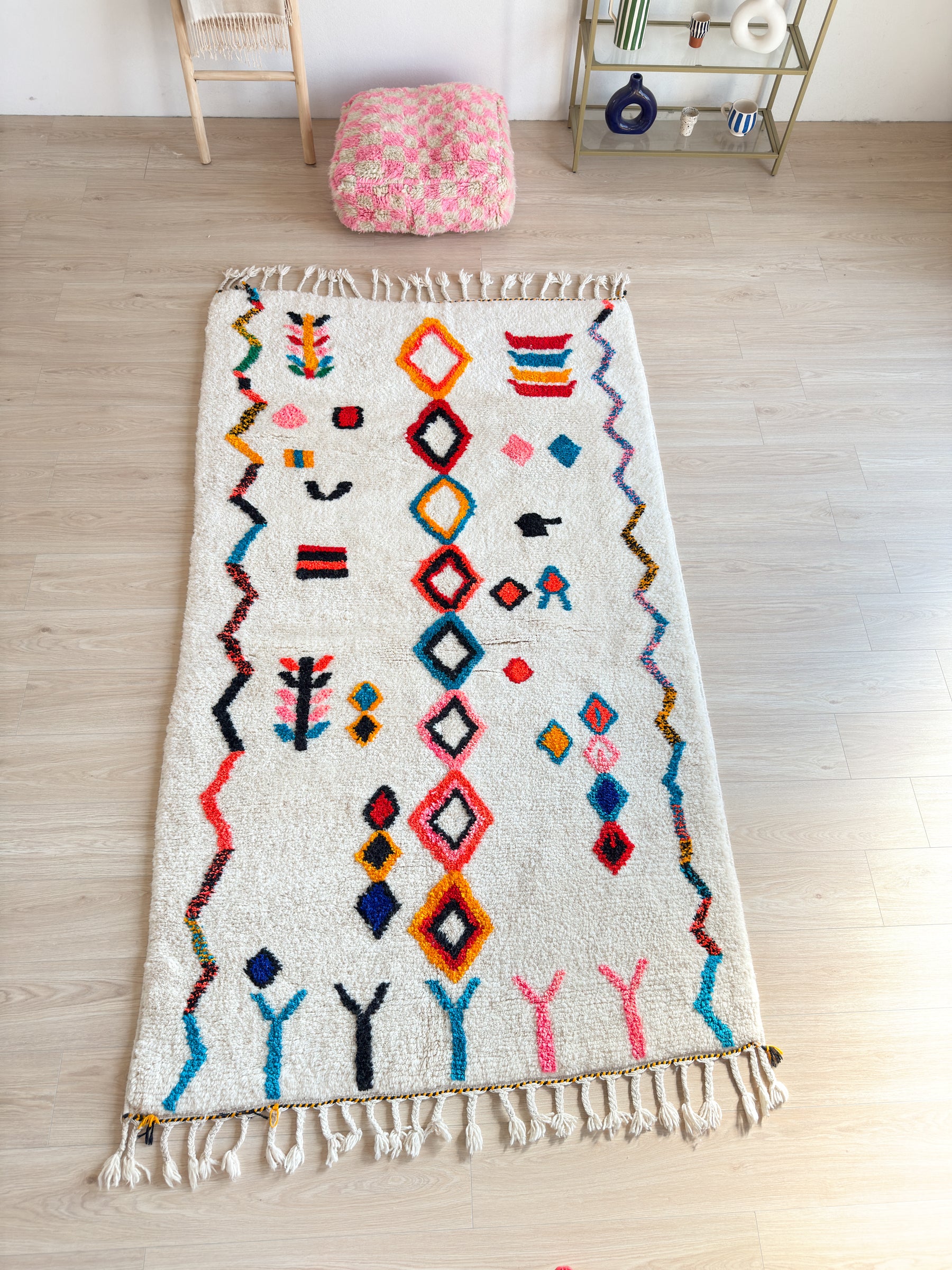 Colorful Berber rug 148 x 269 cm - No. 2481