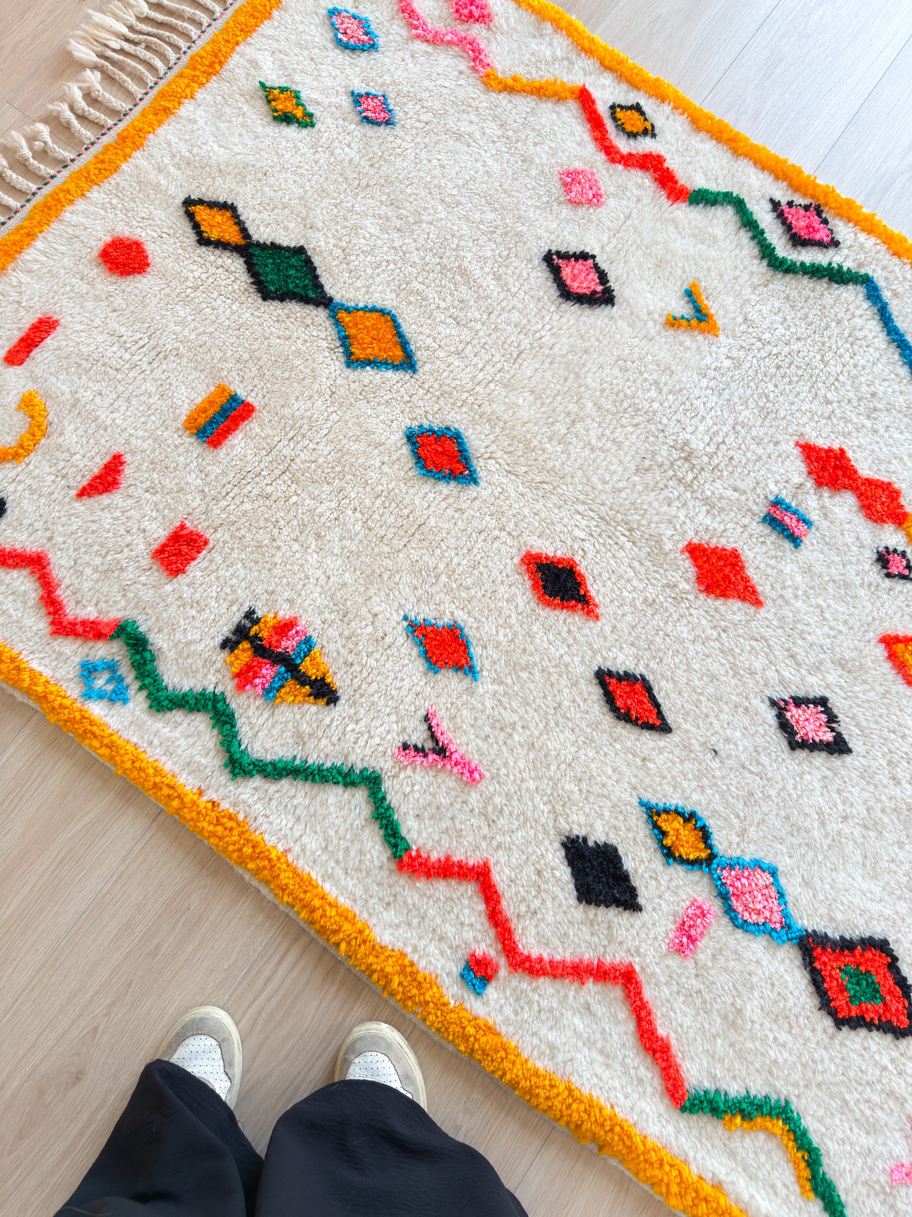 Colorful Berber rug 121 x 194 cm - No. 2475