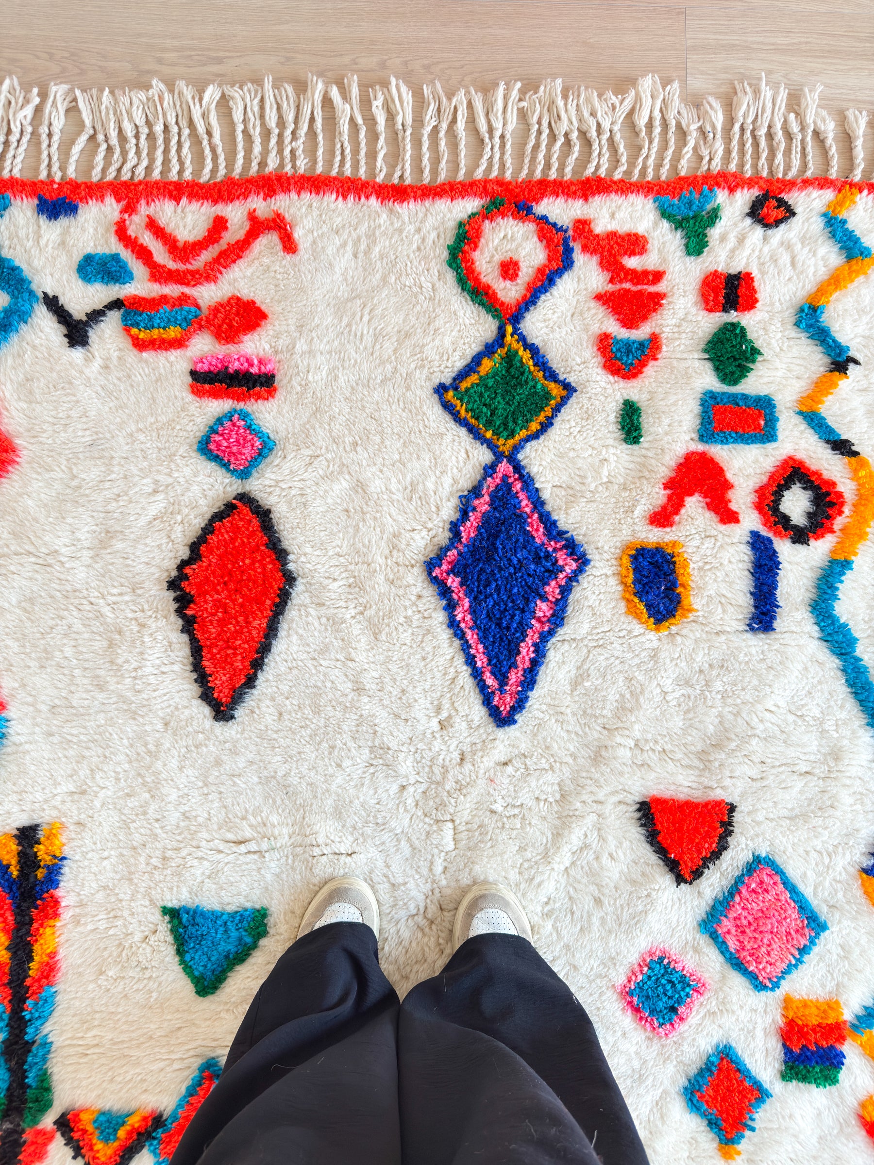 Colorful Berber rug 152 x 221 cm - No. 2471