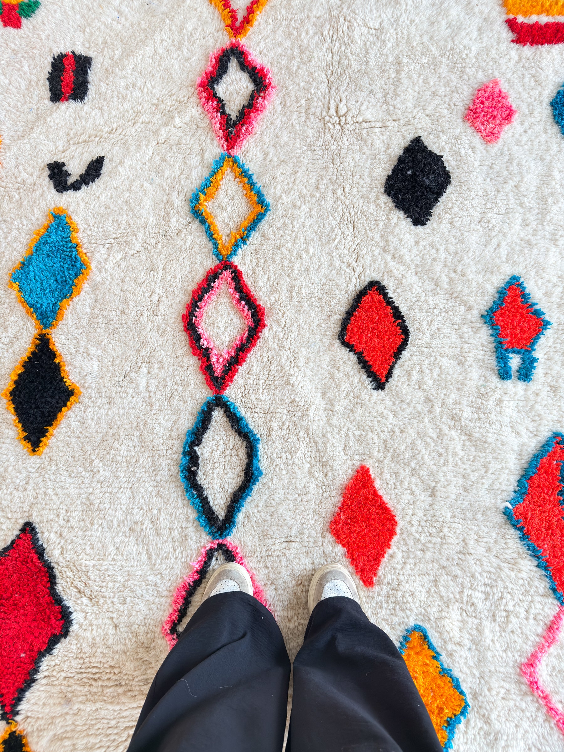 Colorful Berber rug 210 x 327 cm - No. 2477