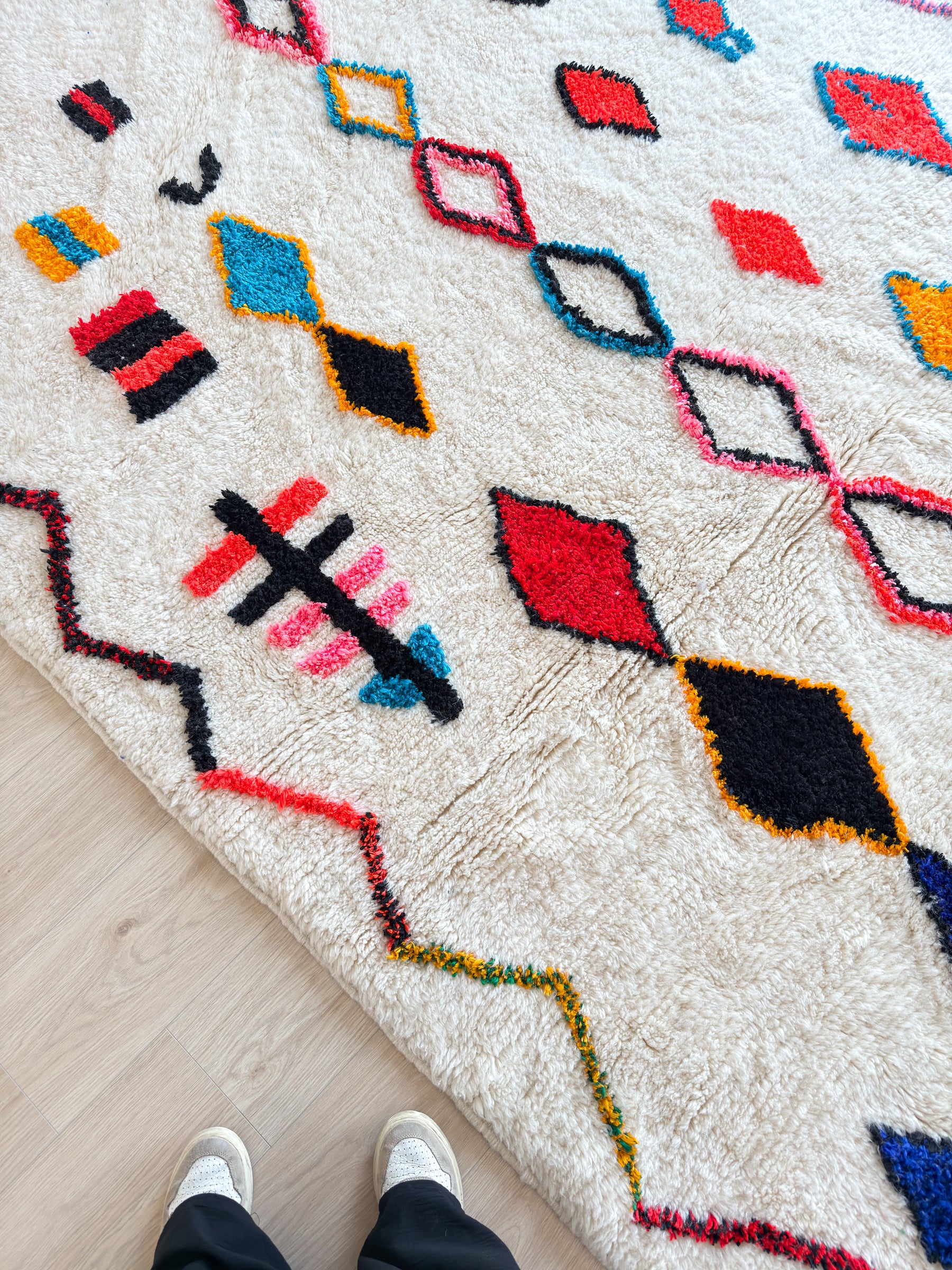 Colorful Berber rug 210 x 327 cm - No. 2477