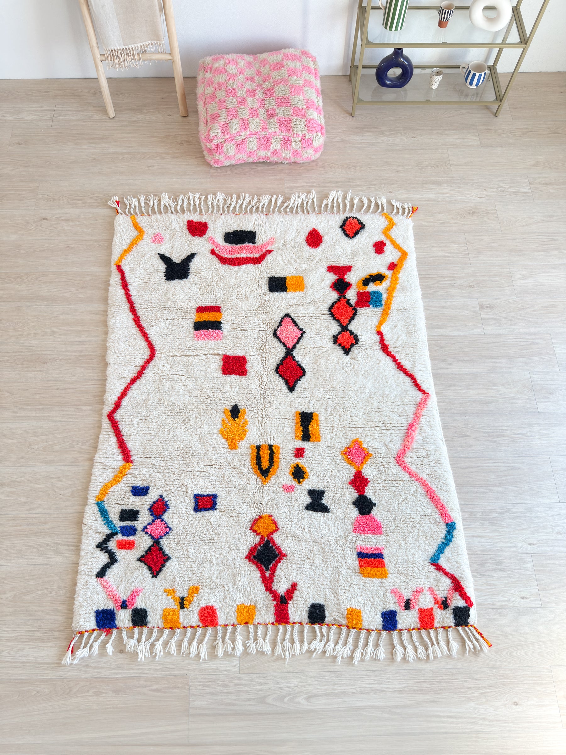 Tapis berbère coloré 144 x 209 cm - n°2510