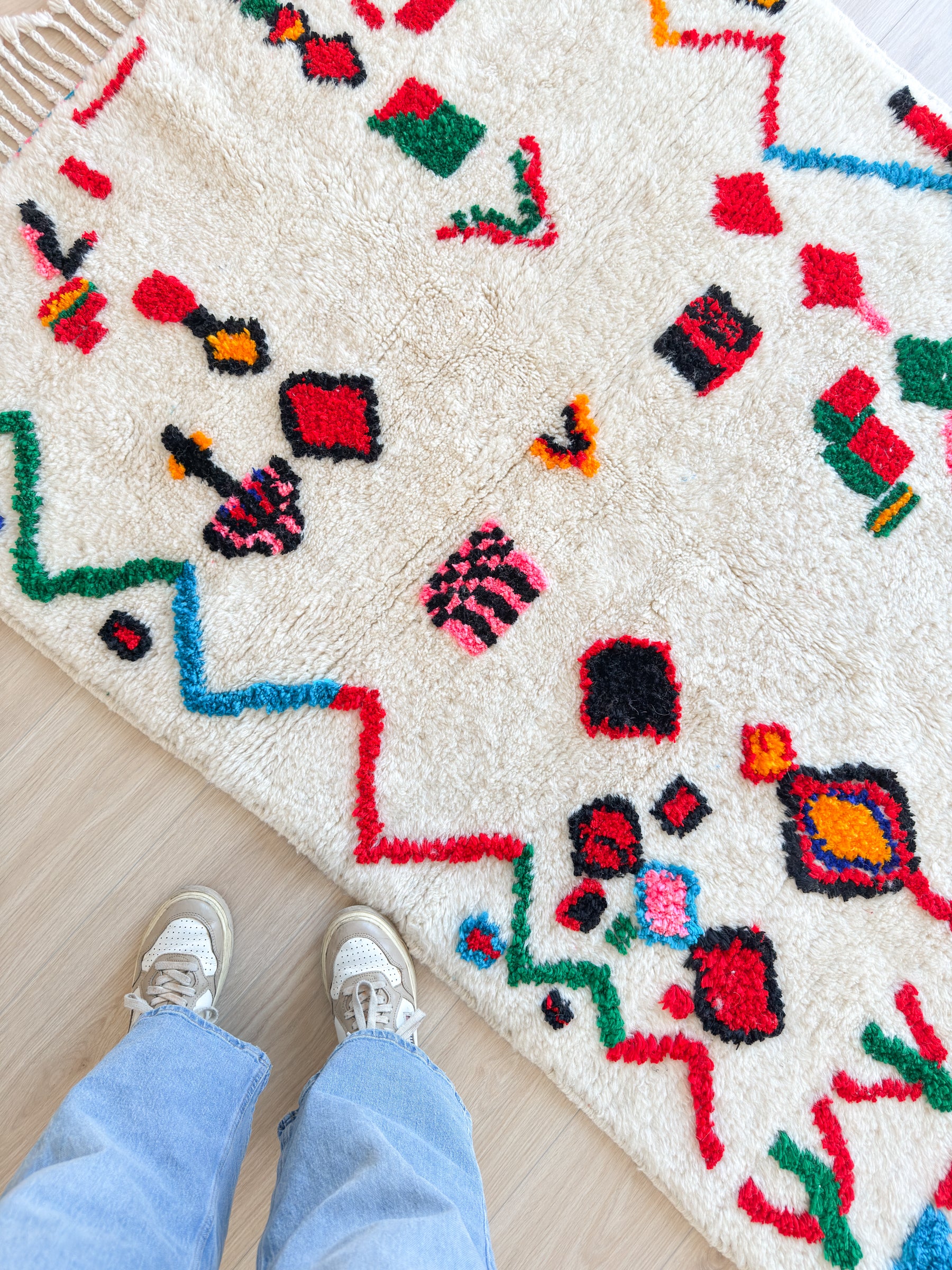 Tapis berbère coloré 132 x 198 cm - n°2525