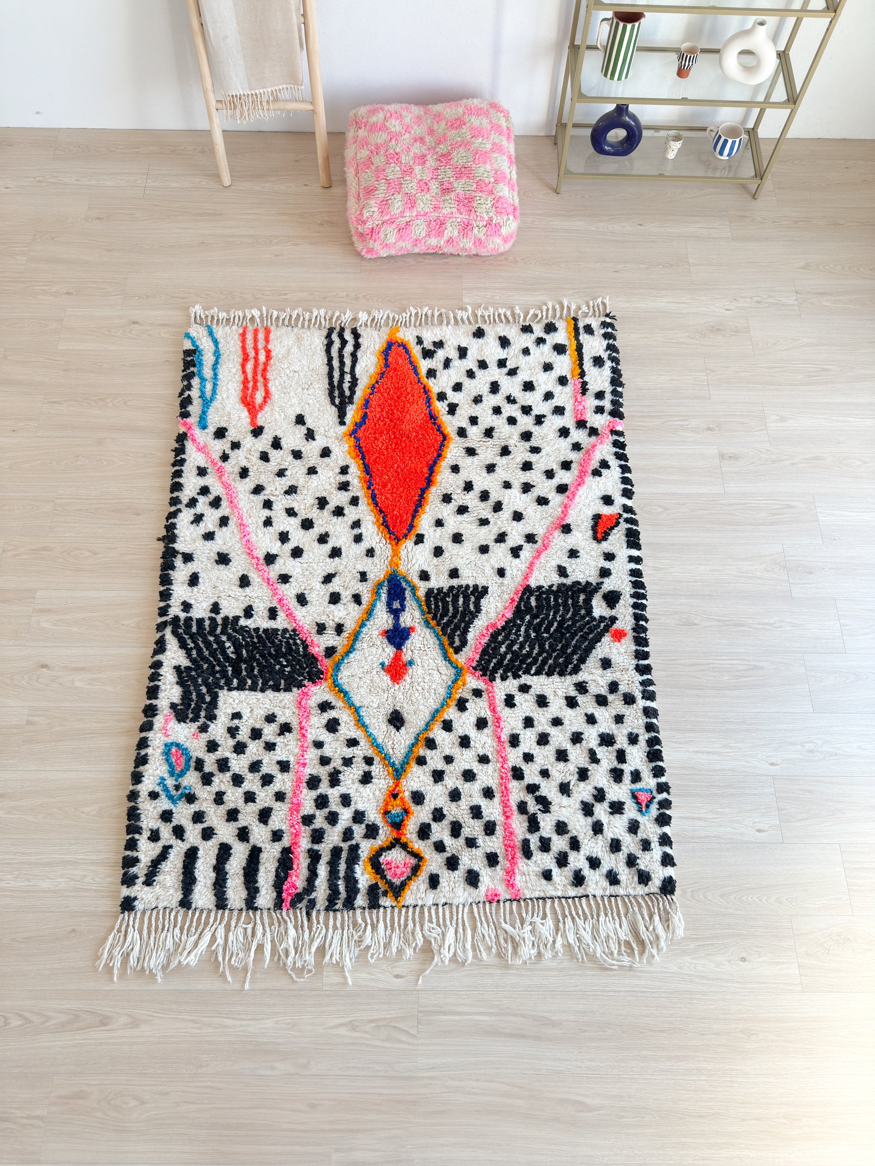 Tapis berbère coloré 157 x 220 cm - n°2492