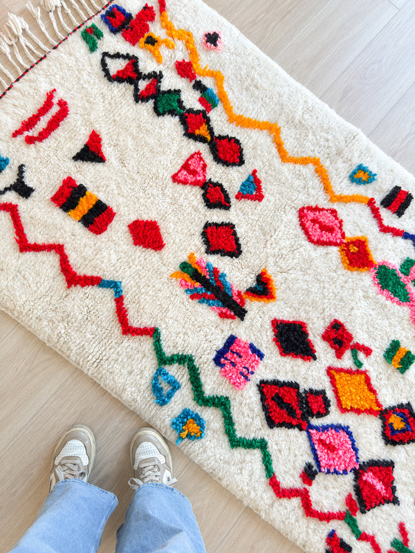 Colorful Berber Rug 106 x 204 cm - n°2504