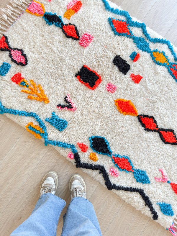 Colorful Berber Rug 104 x 180 cm - n°2493