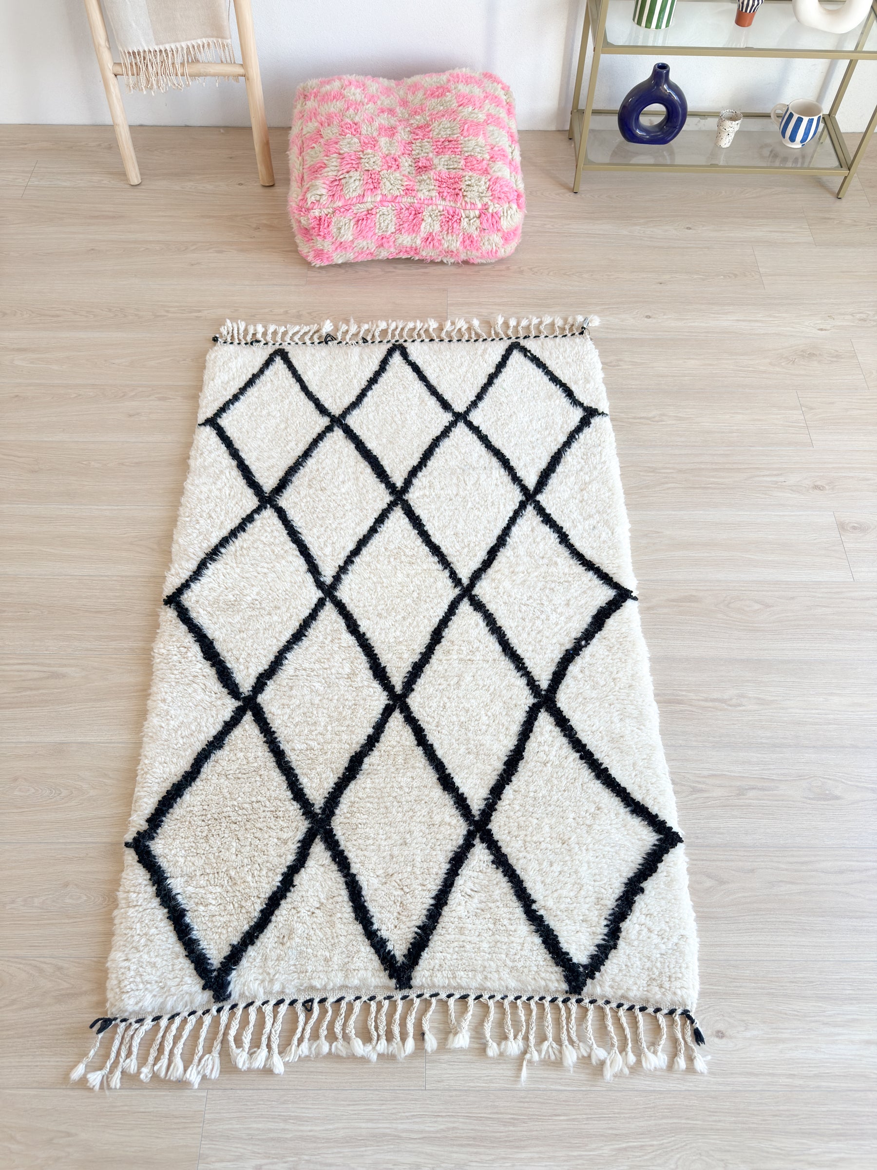 Tapis berbère coloré 100 x 171 cm - n°2522