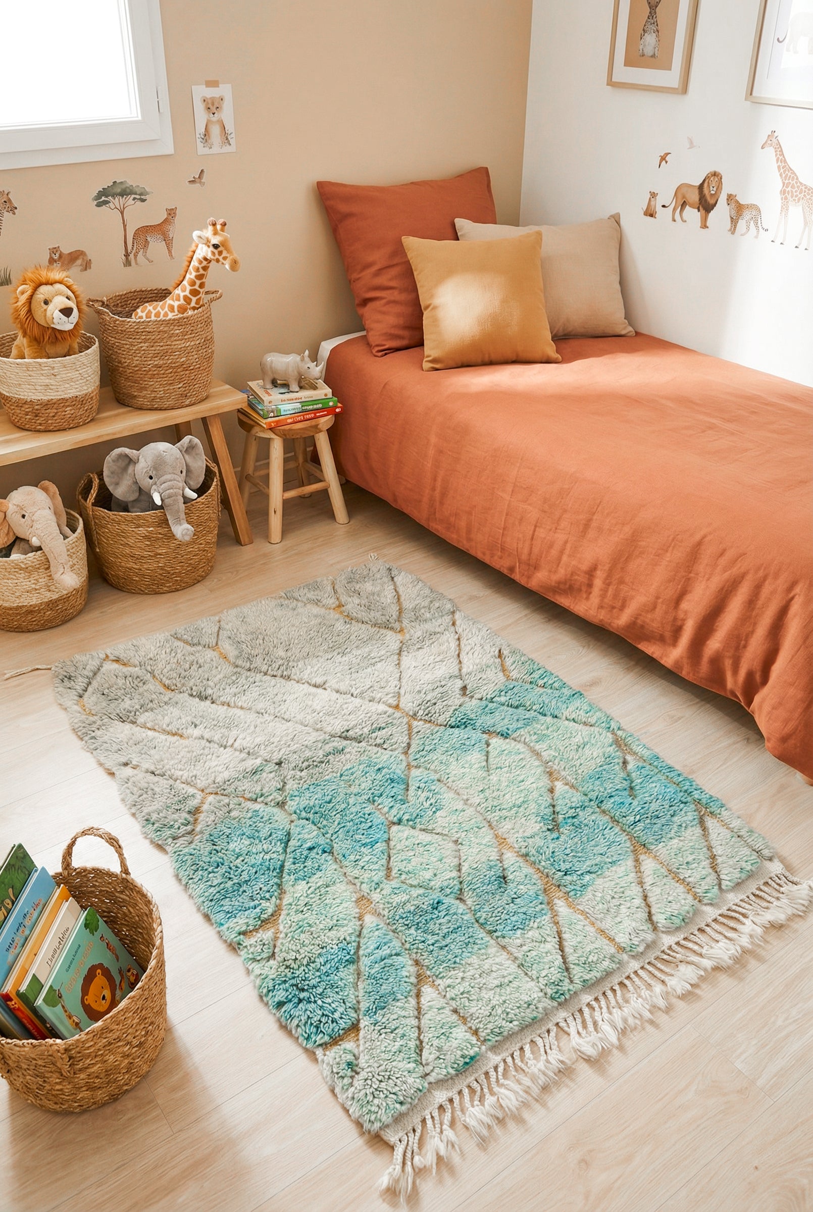 Tapis berbère coloré 115 x 165 cm - n°2154