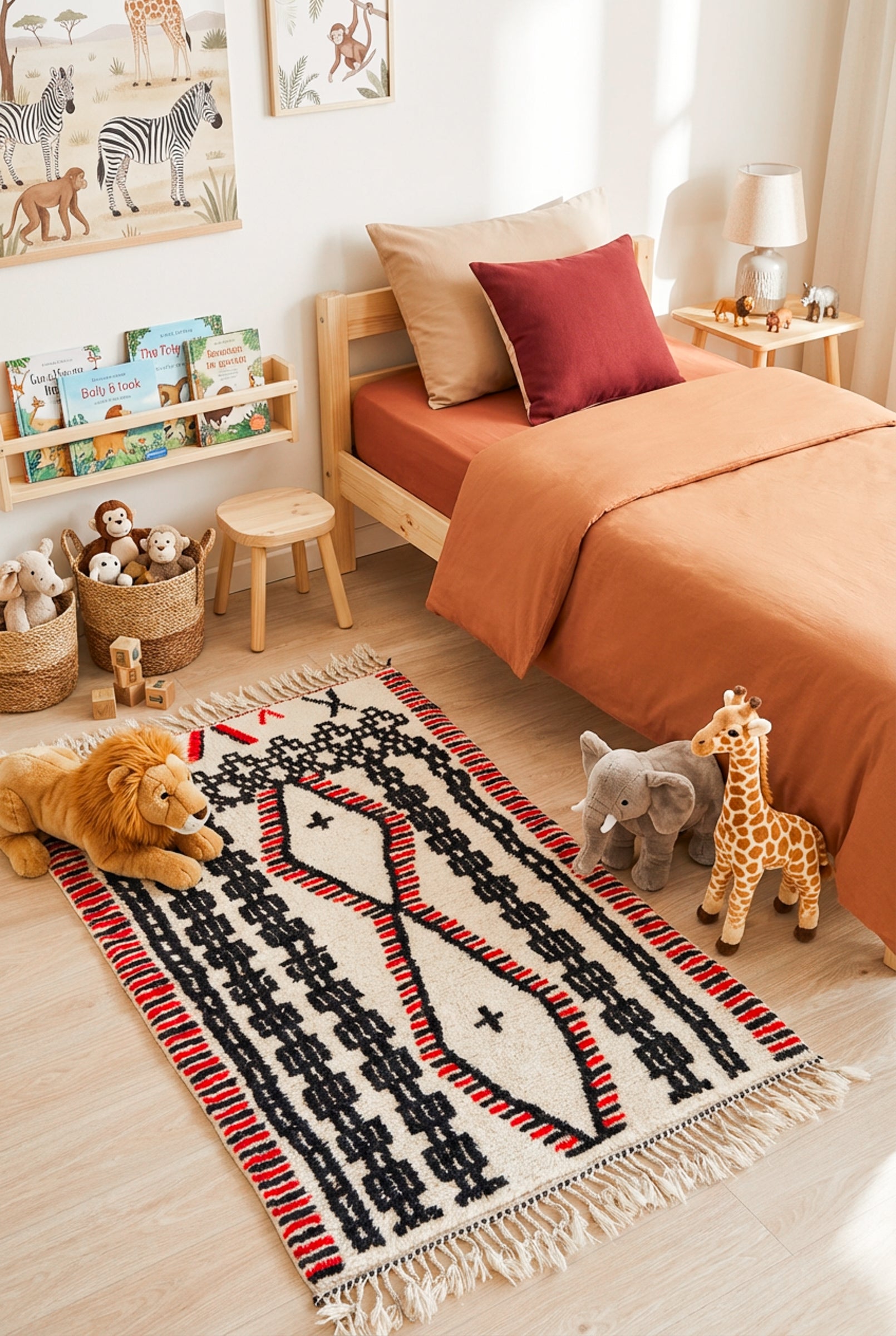 Tapis berbère coloré 118 x 194 cm - n°2392