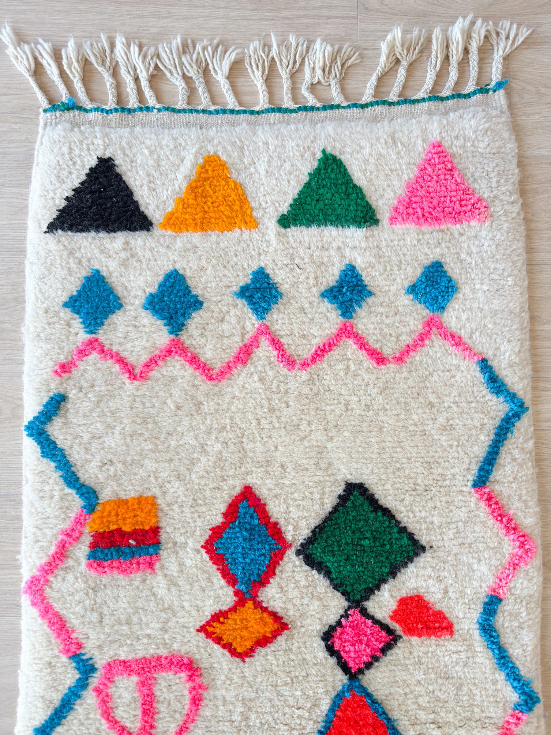 Kleurrijke Berber loperkleed 82 x 387 cm - n°2315