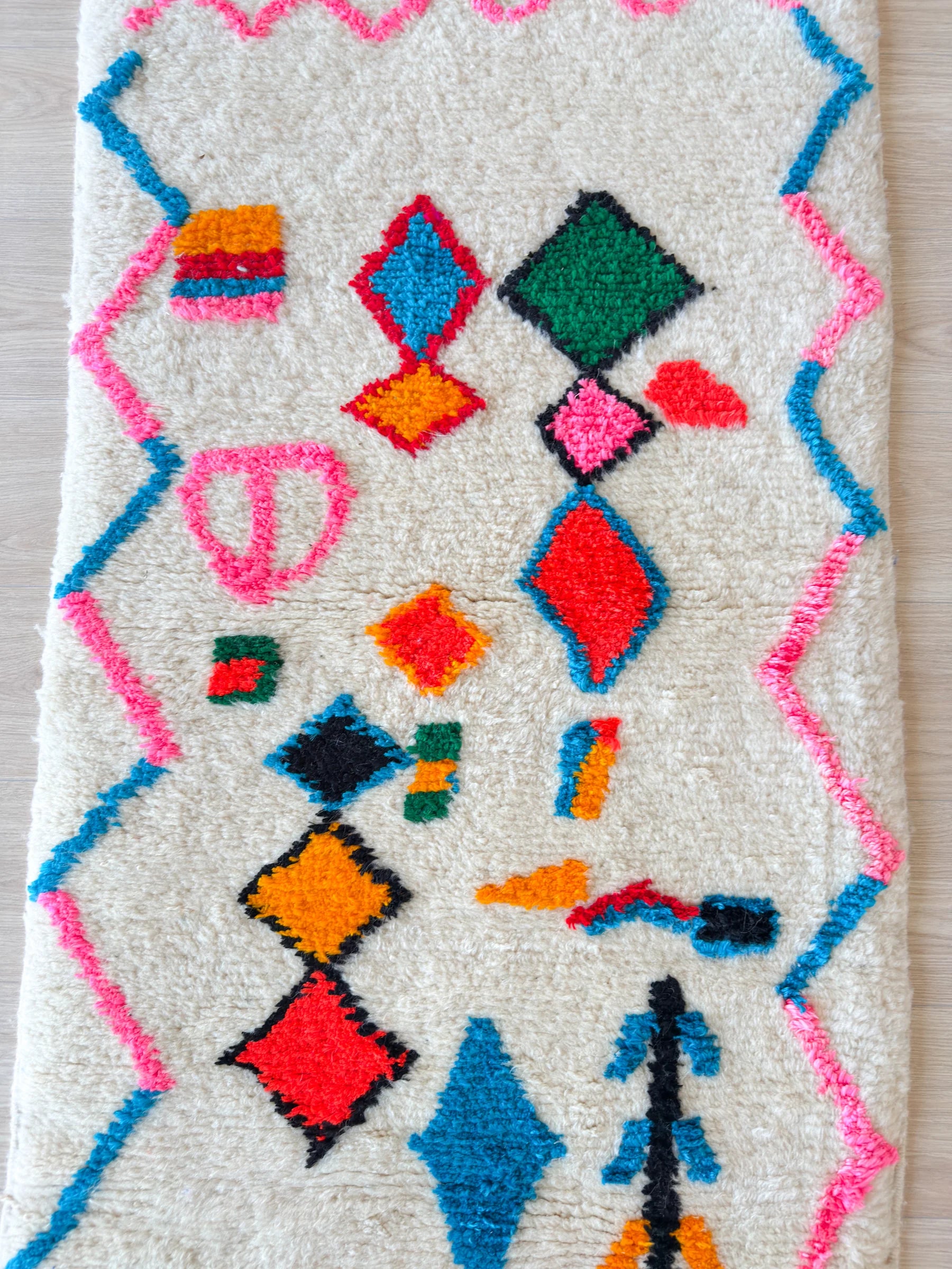 Kleurrijke Berber loperkleed 82 x 387 cm - n°2315