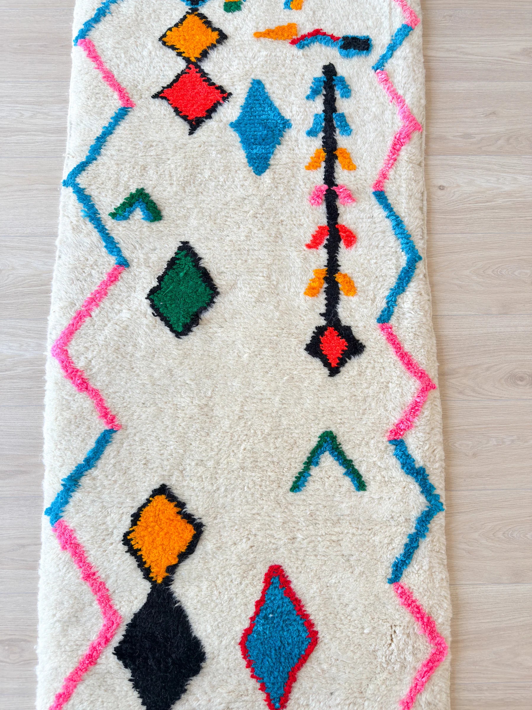 Kleurrijke Berber loperkleed 82 x 387 cm - n°2315