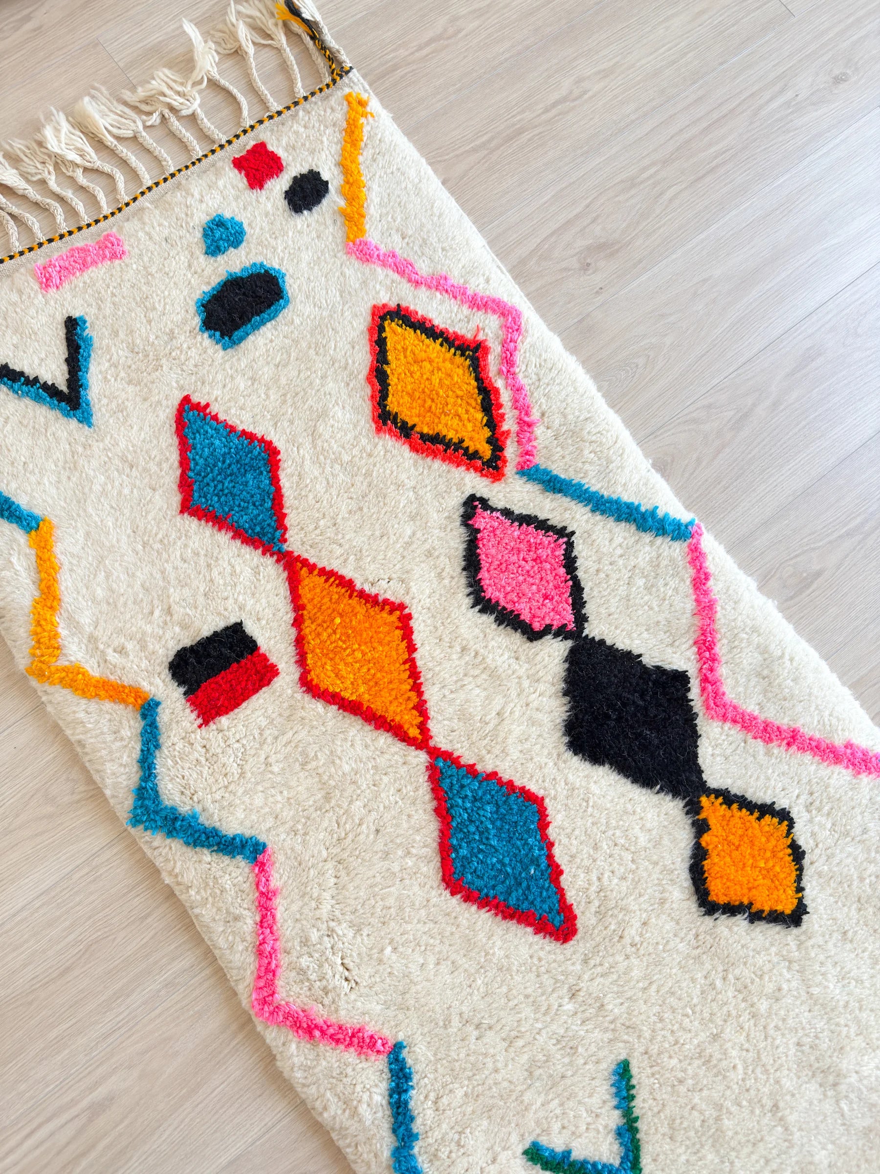 Kleurrijke Berber loperkleed 82 x 387 cm - n°2315