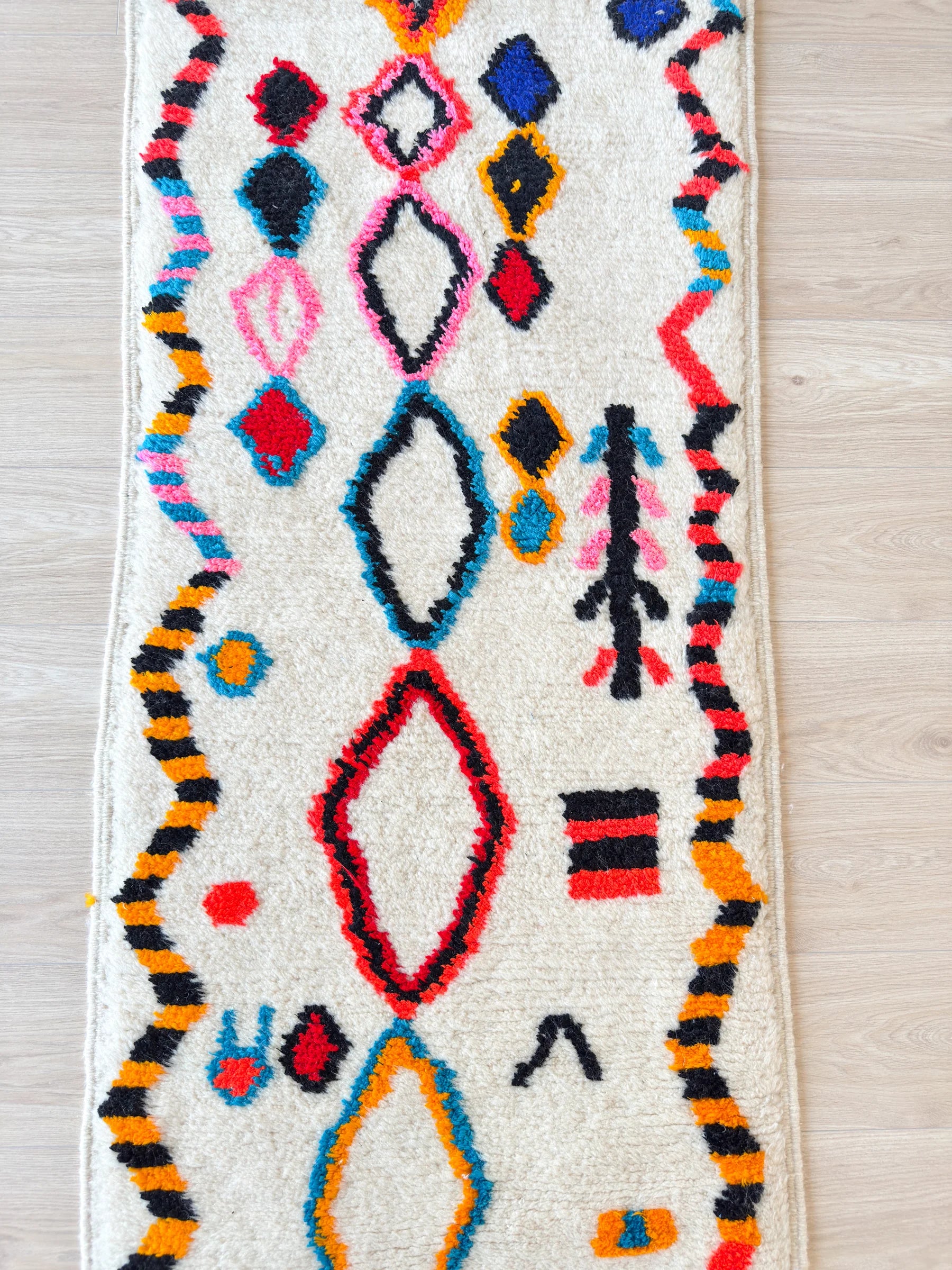 Colorful Berber Runner Rug 80 x 302 cm - No. 2306