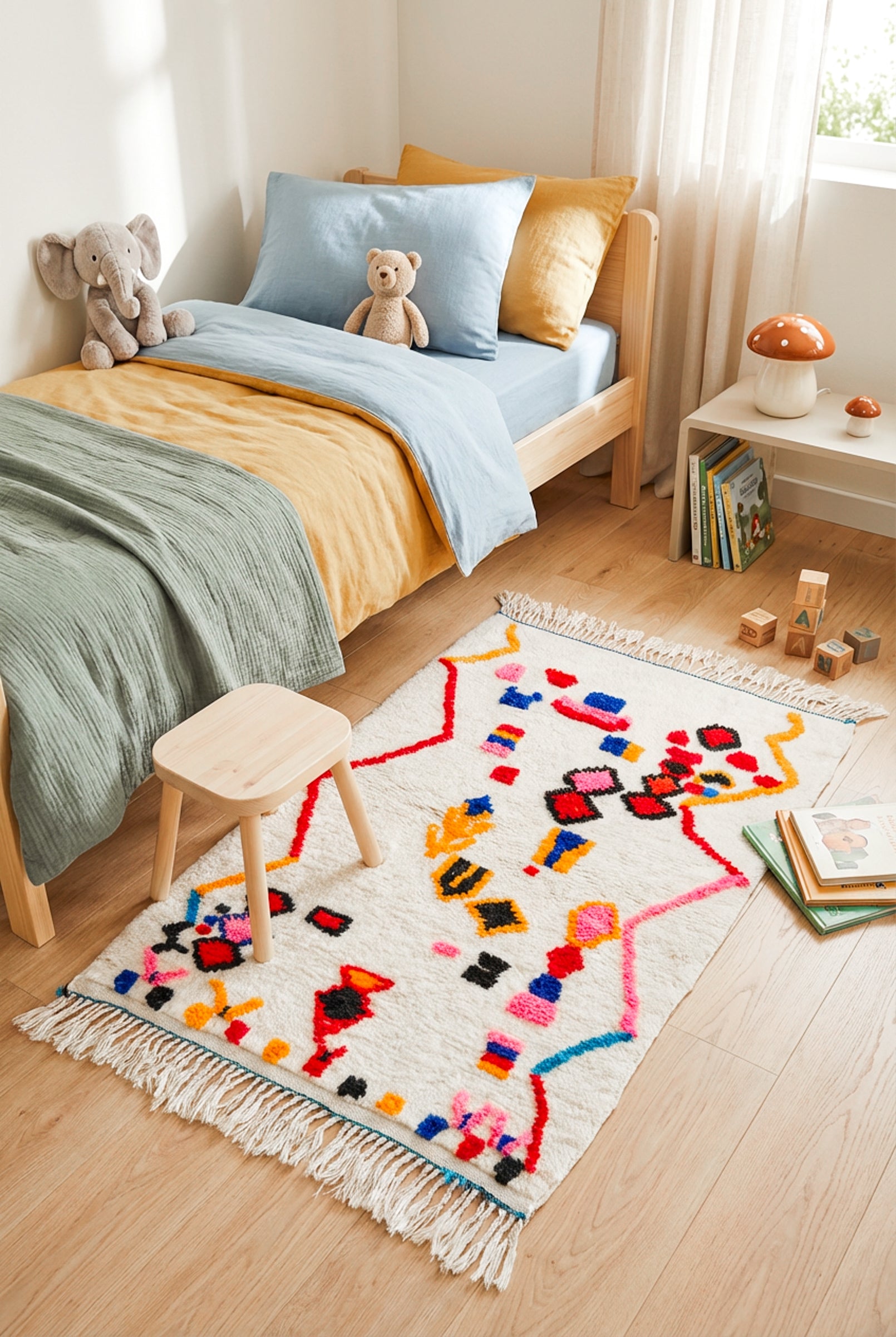 Tapis berbère coloré 101 x 174 cm - n°2458