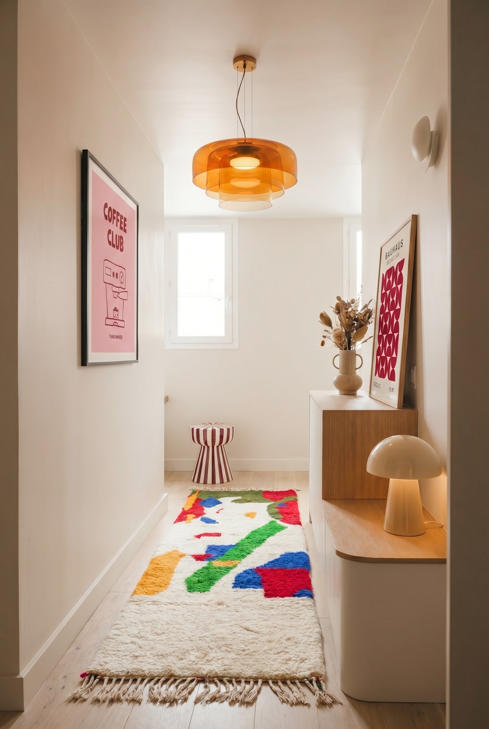 Colorful Moroccan Runner Rug 81 x 260 cm / 2.7 x 8.5 ft - n°1286