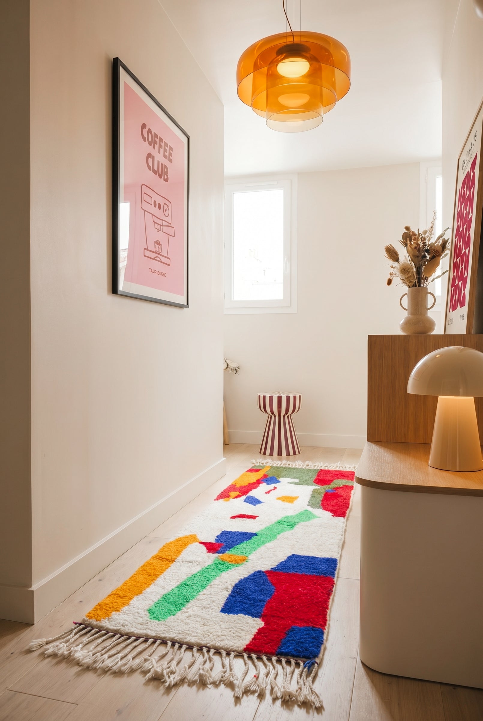 Colorful Berber Hallway Rug 83 x 275 cm - No. 1760