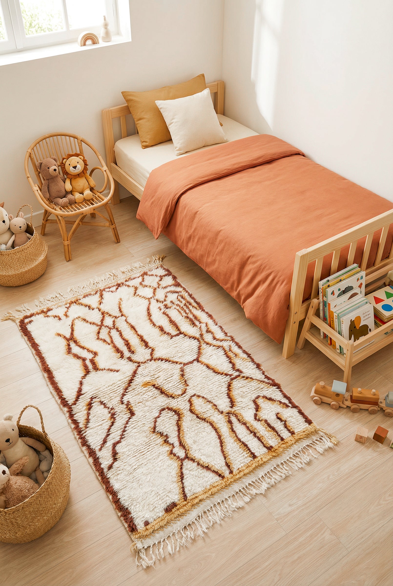 Tapis berbère coloré 106 x 166 cm - n°2286