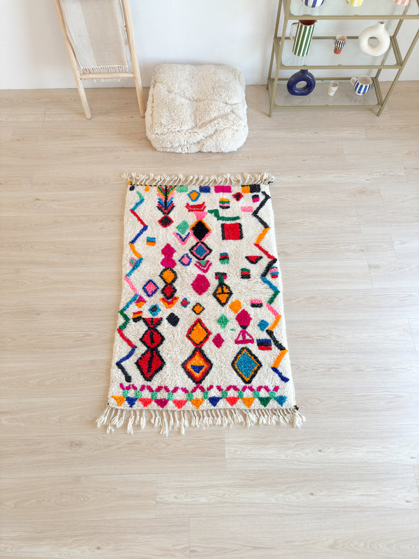Alfombra bereber colorida 98 x 161 cm - n°2603