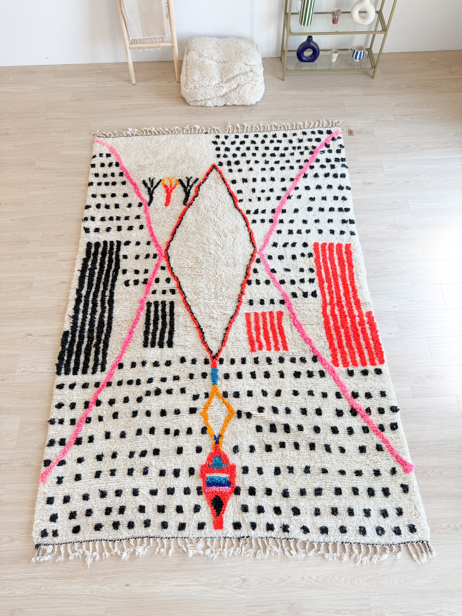 Bunter Berberteppich 200 x 314 cm - Nr. 2600