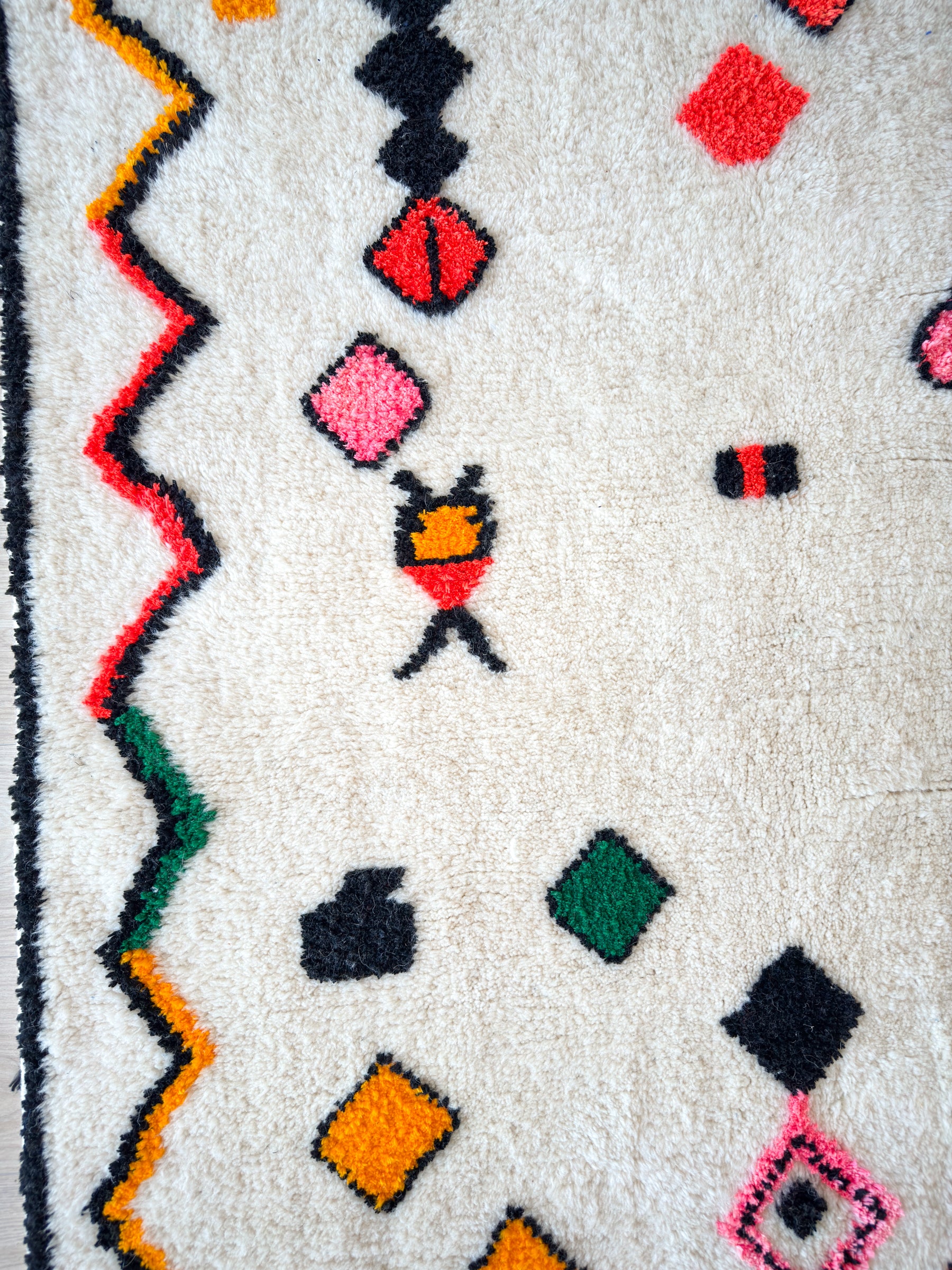 Bunter Berberteppich 140 x 270 cm - Nr. 2584