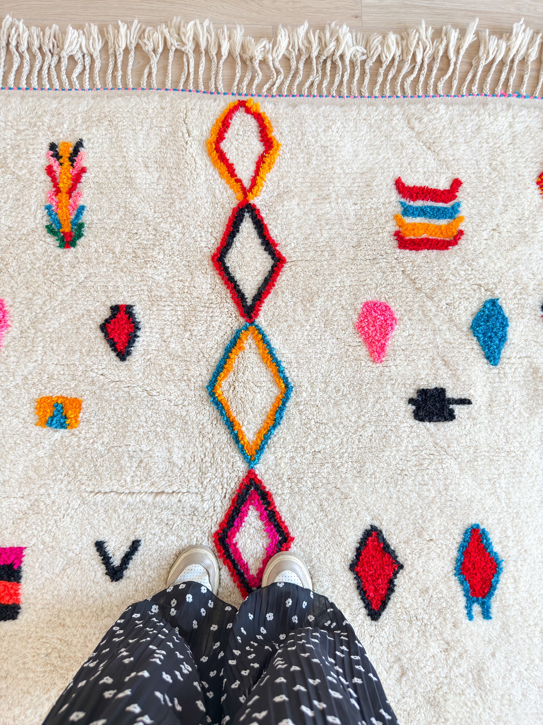 Tapis berbère coloré 154 x 270 cm - n°2605