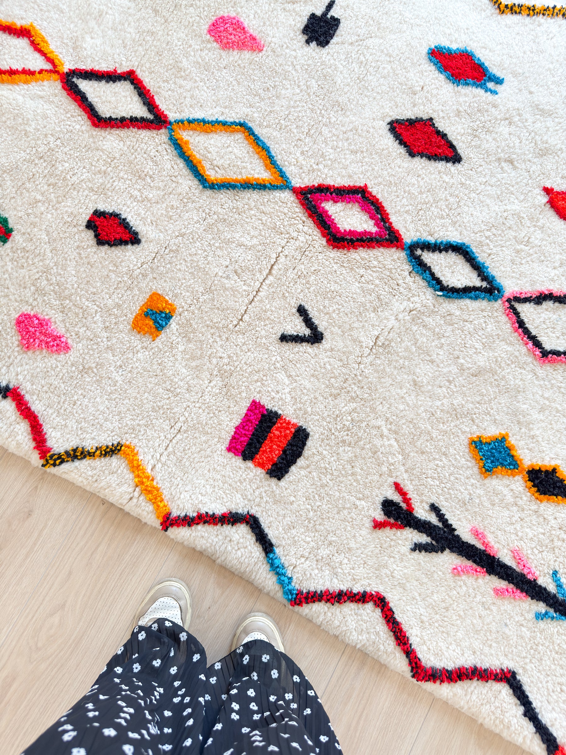 Tapis berbère coloré 154 x 270 cm - n°2605