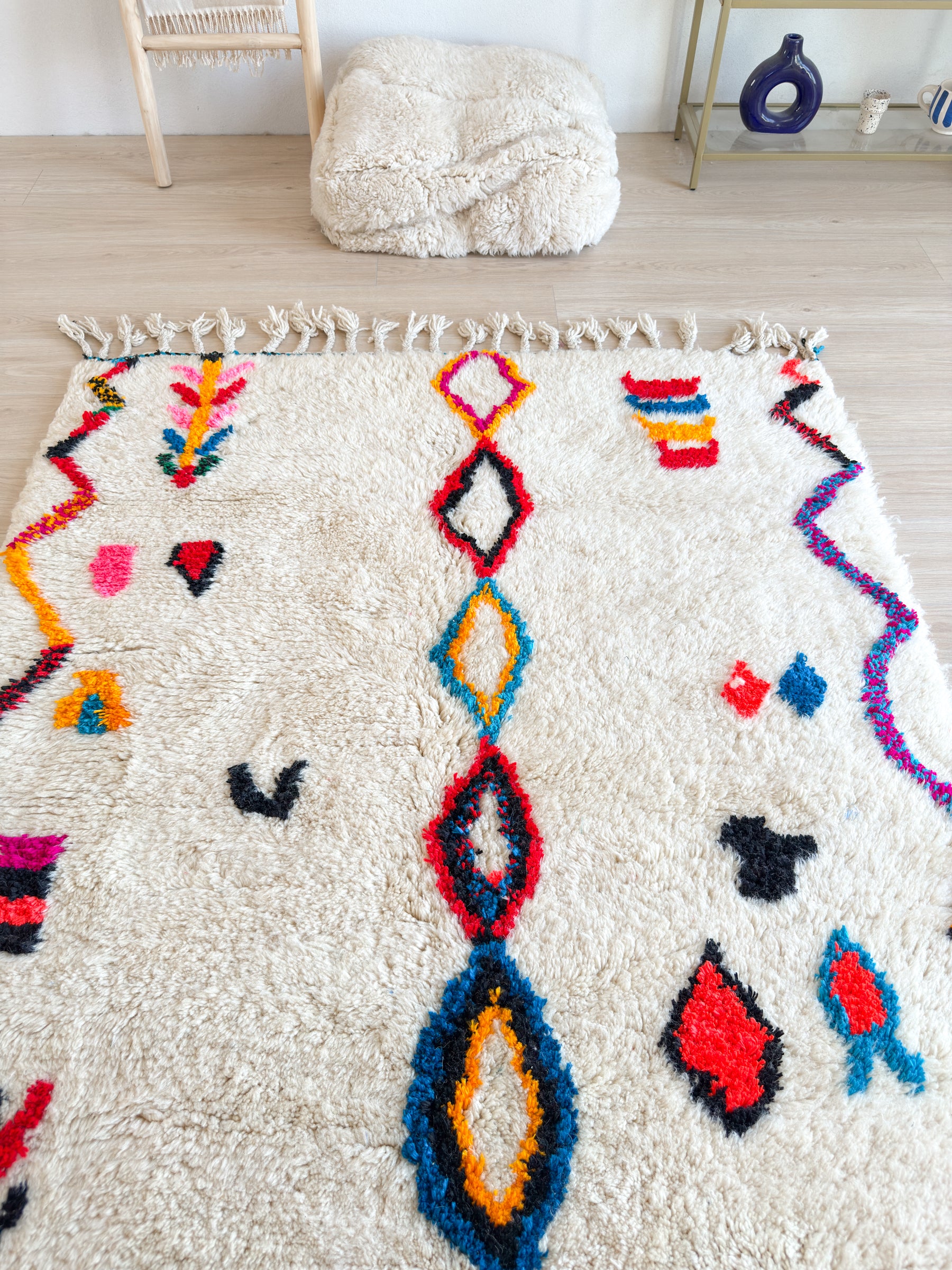 Tapis berbère coloré 150 x 266 cm - n°2610