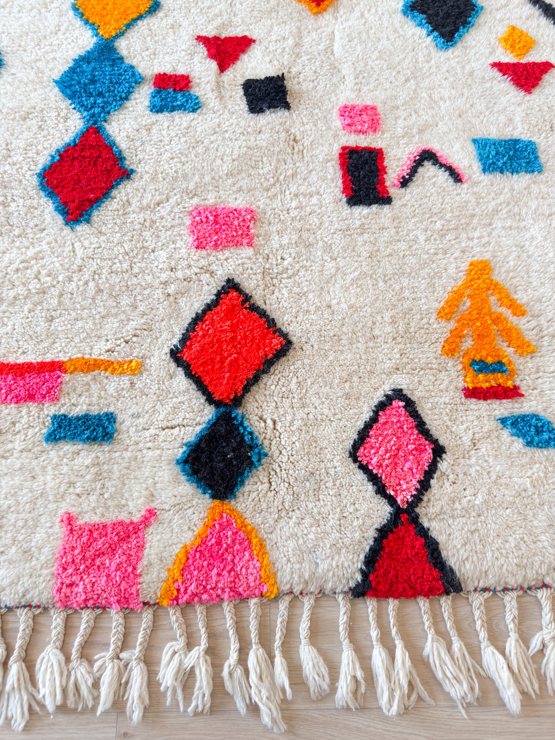Tapis berbère coloré 148 x 240 cm - n°2618