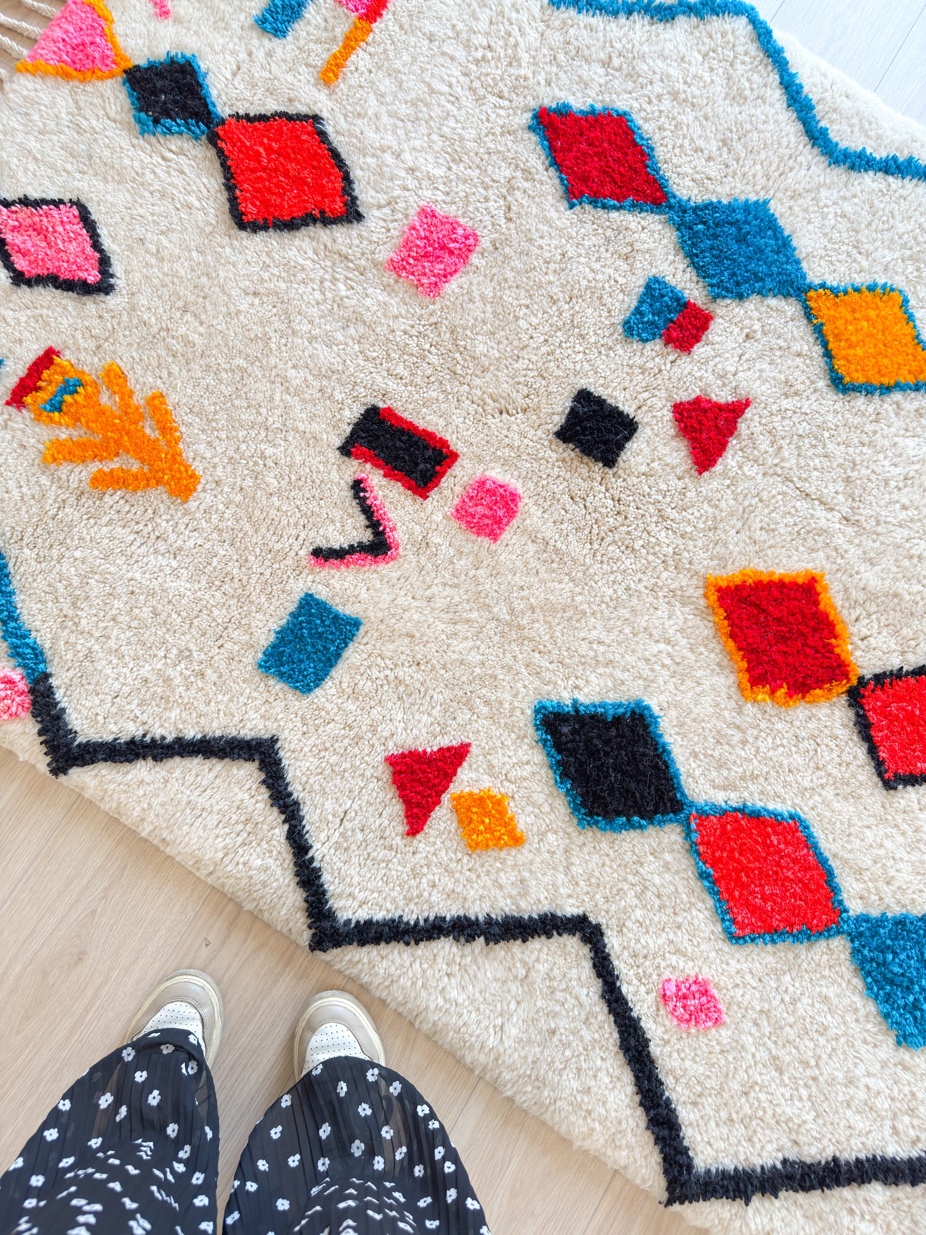 Tapis berbère coloré 148 x 240 cm - n°2618
