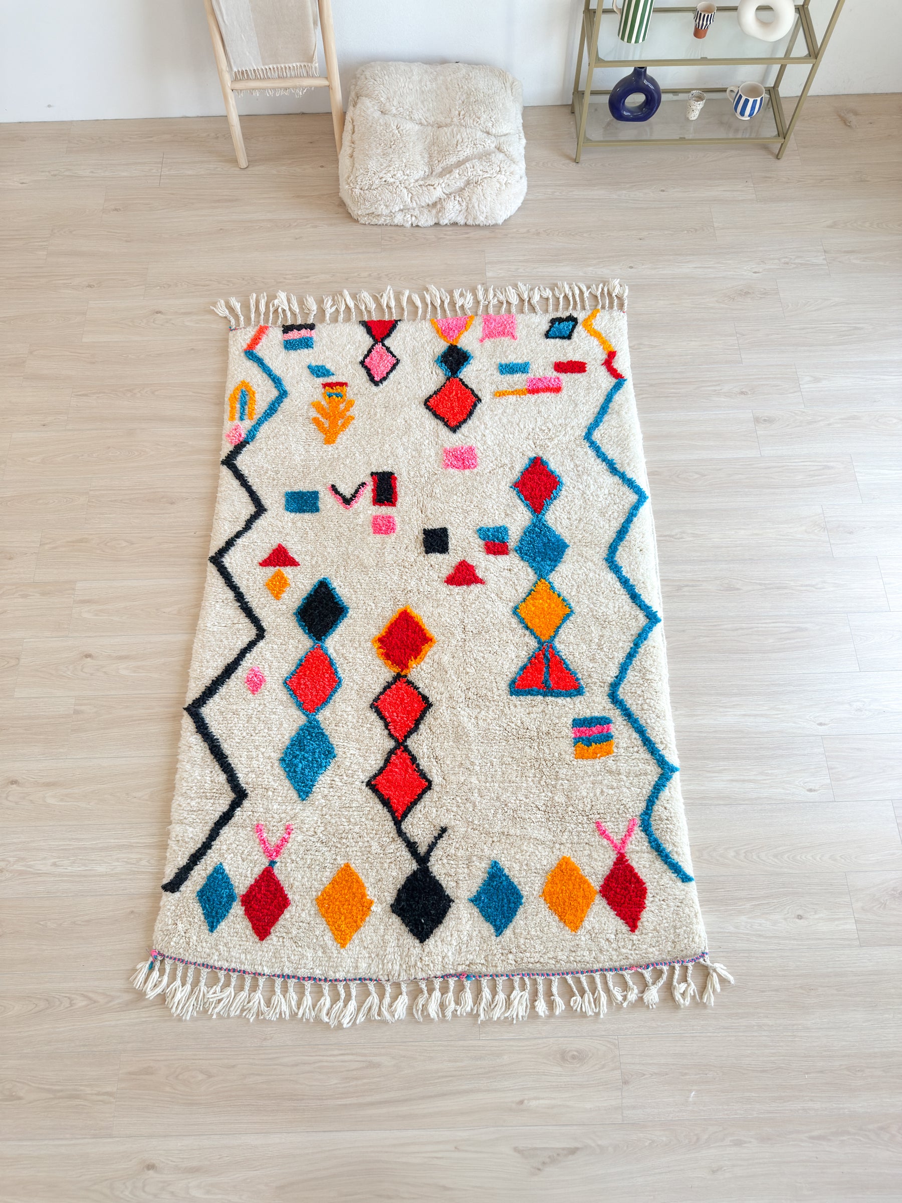 Tapis berbère coloré 148 x 240 cm - n°2618