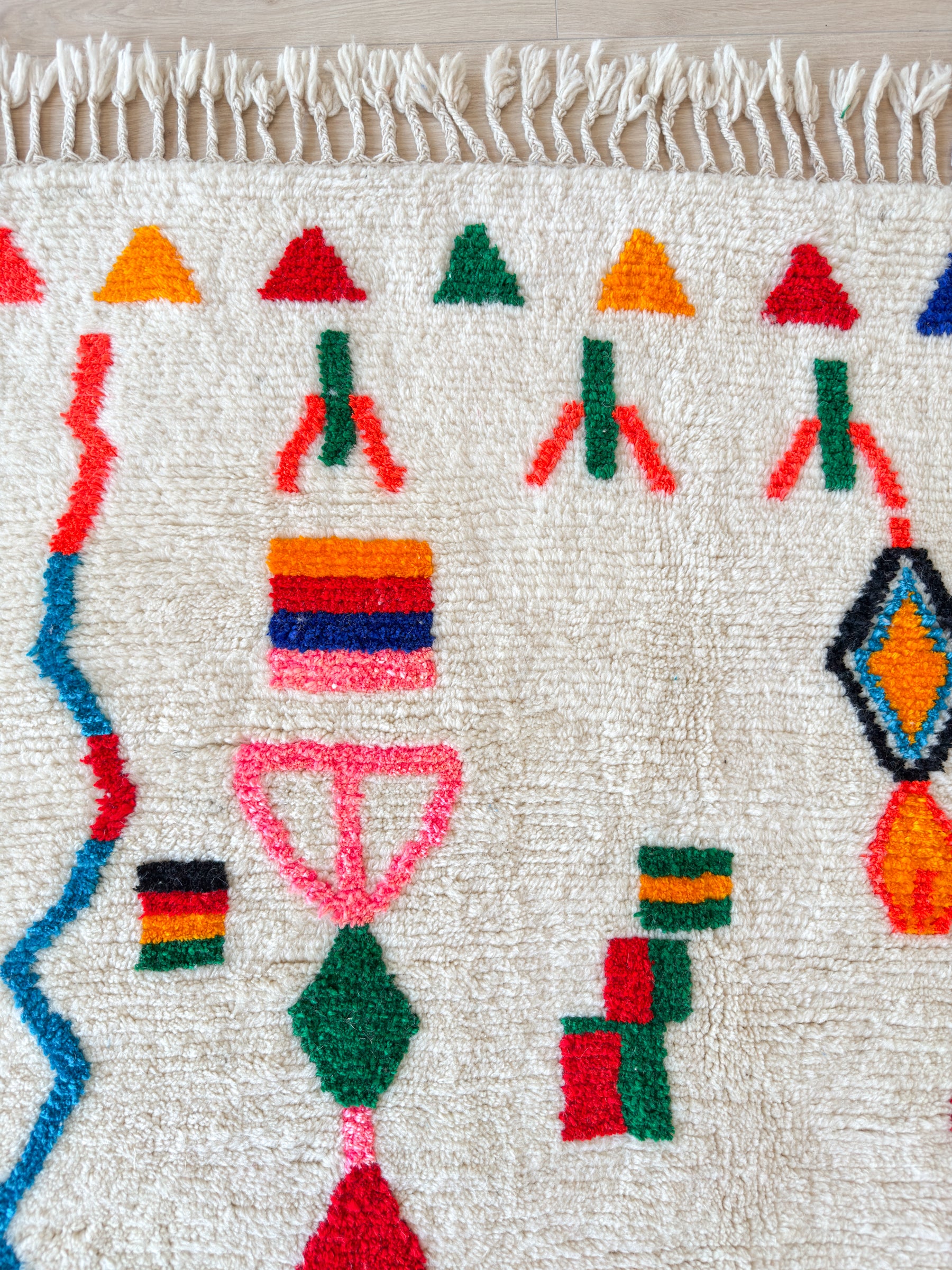 Tapis berbère coloré 147 x 276 cm - n°2614