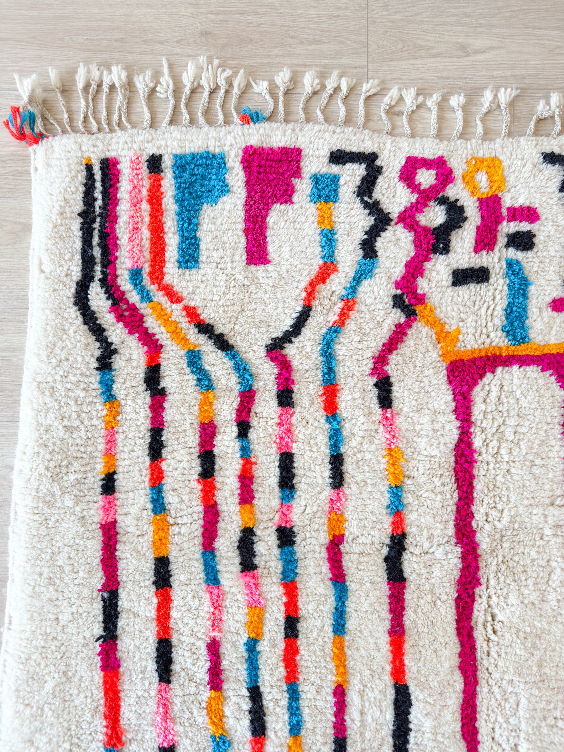 Tapis berbère coloré 150 x 229 cm - n°2617
