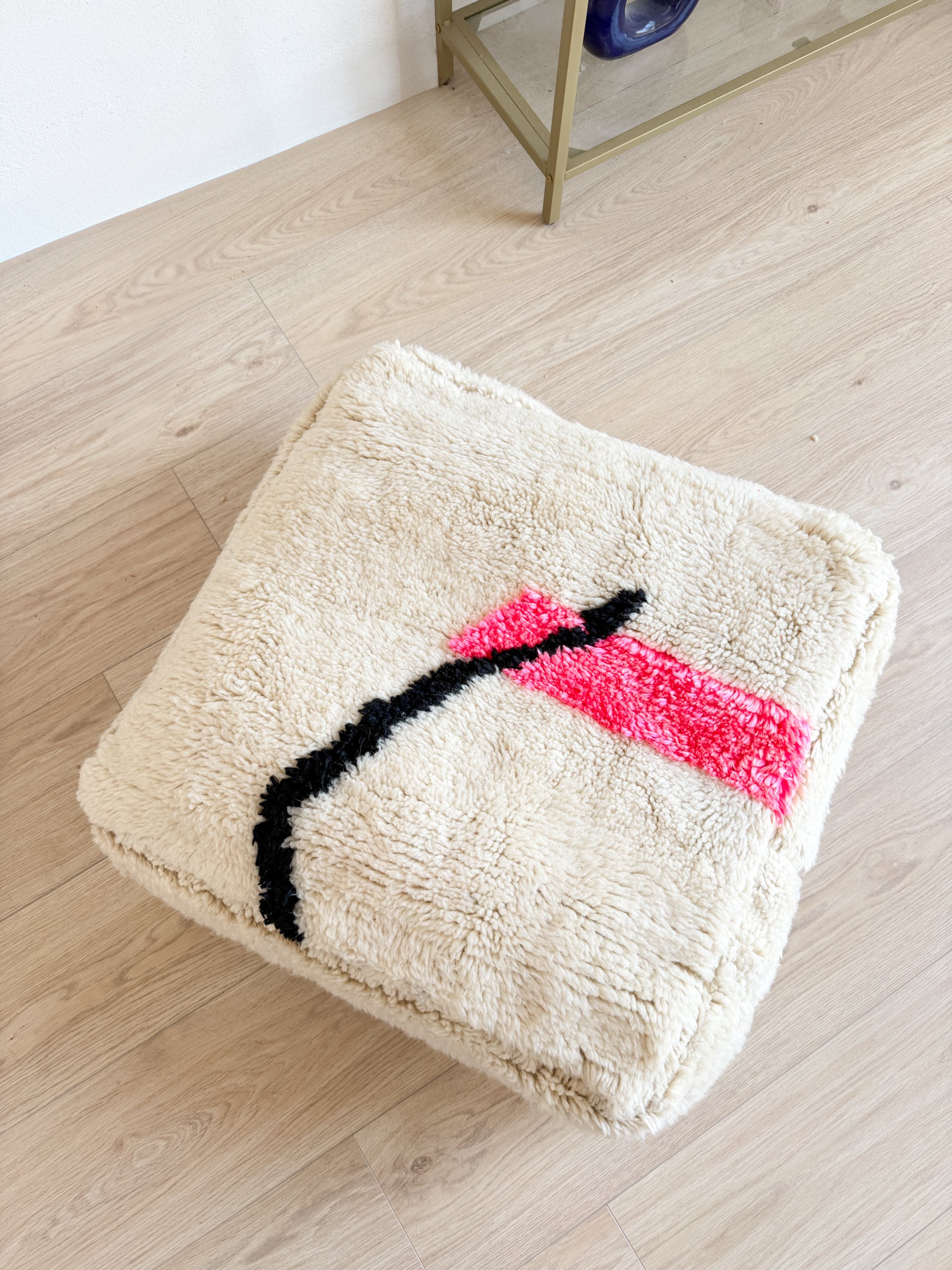 Marokkaanse Poef, kleurrijke Berberse poef - 60 x 60 cm - n°69