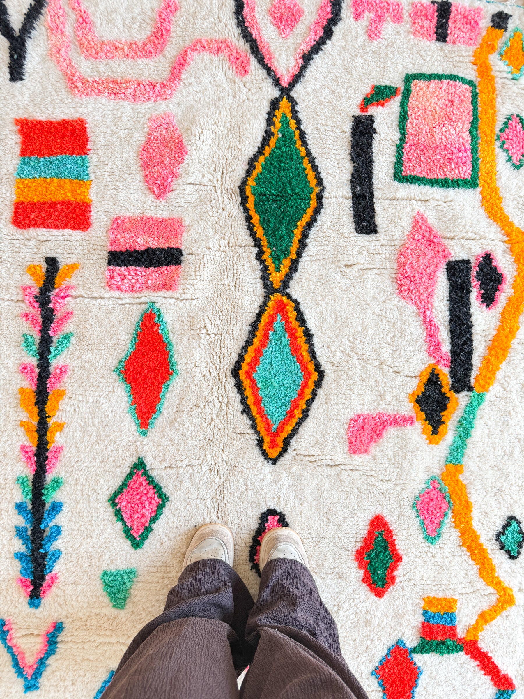 Tapis berbère coloré 149 x 275 cm - n°2639